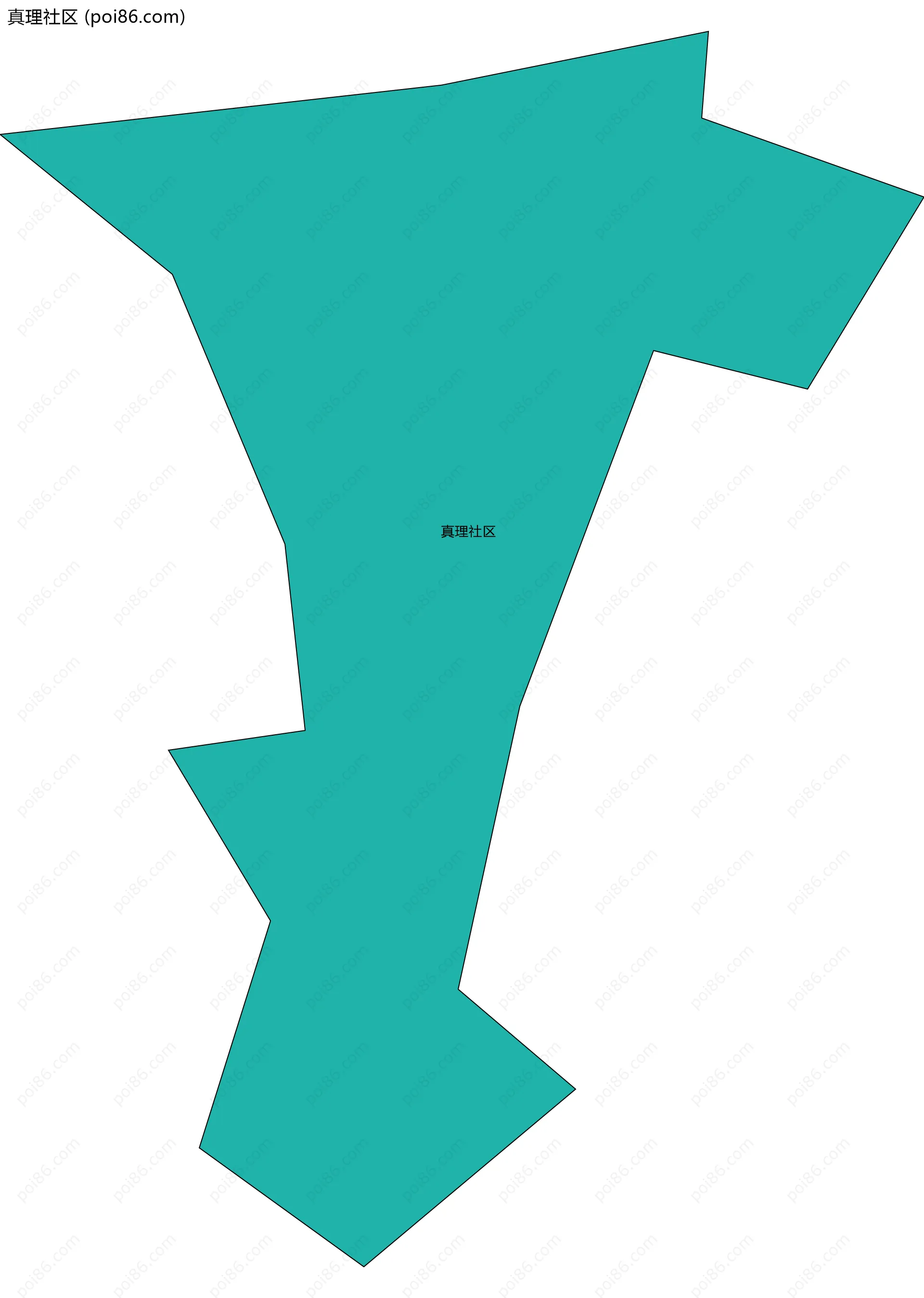 真理社区边界地图