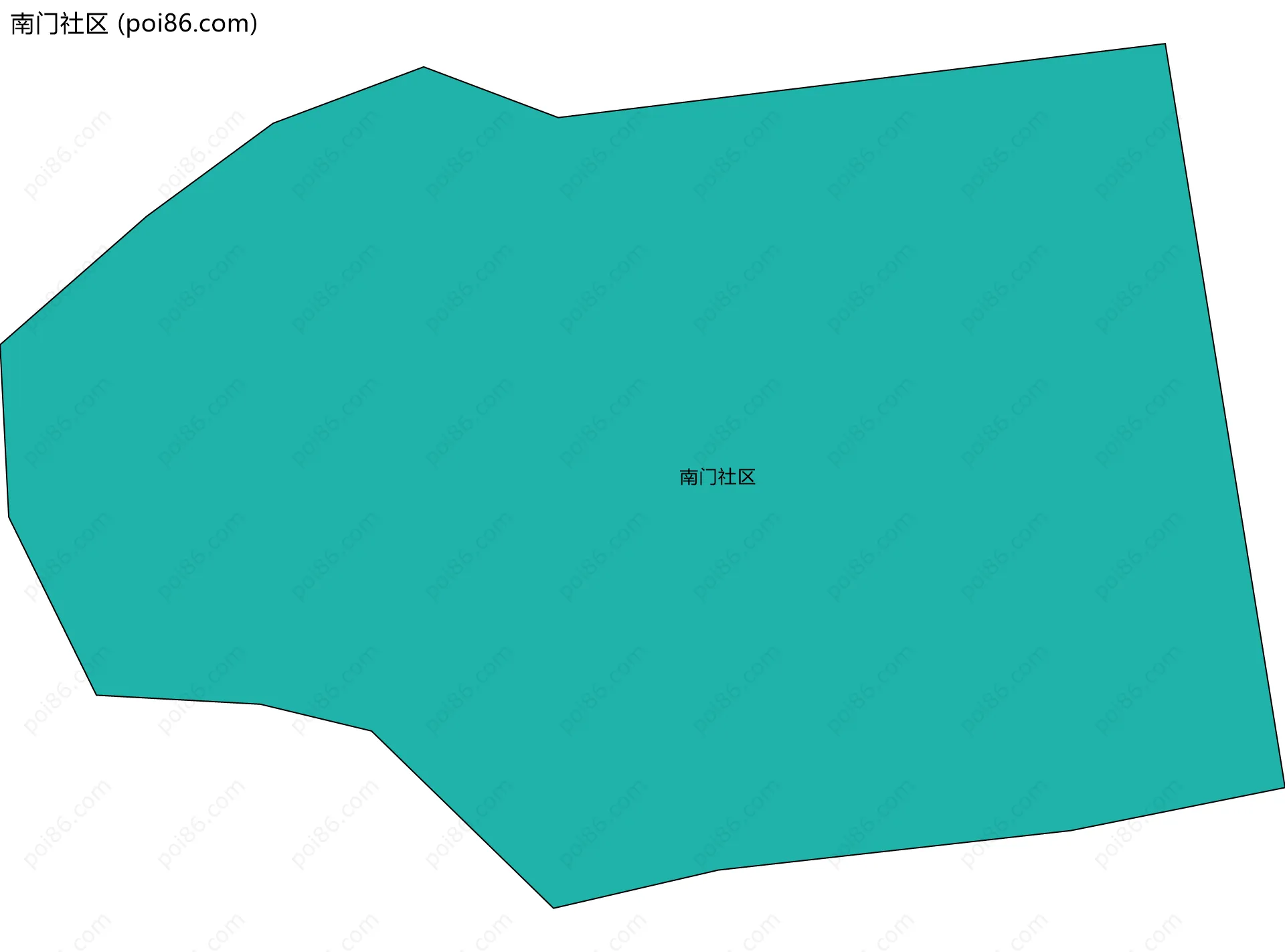 南门社区边界地图