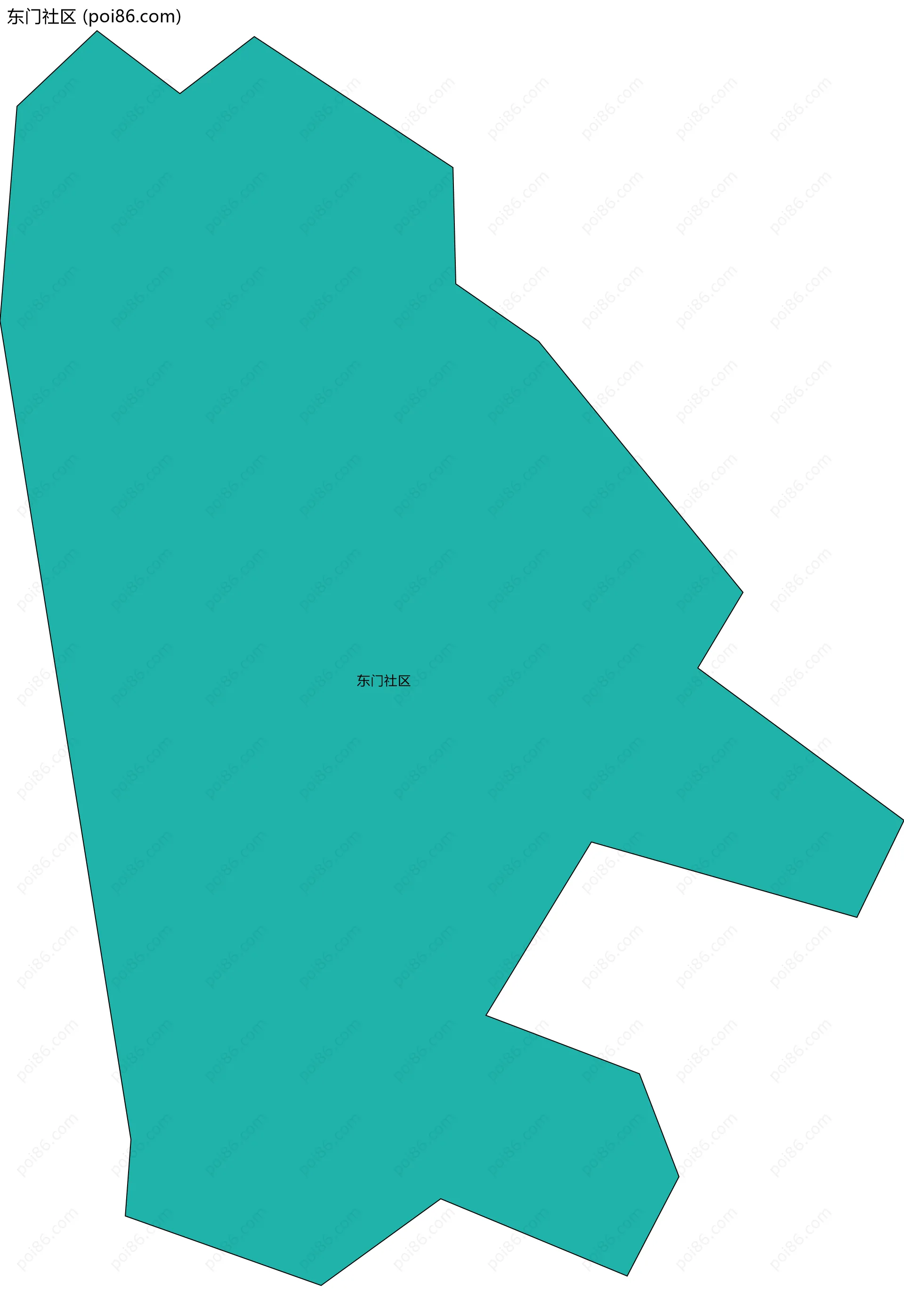 东门社区边界地图