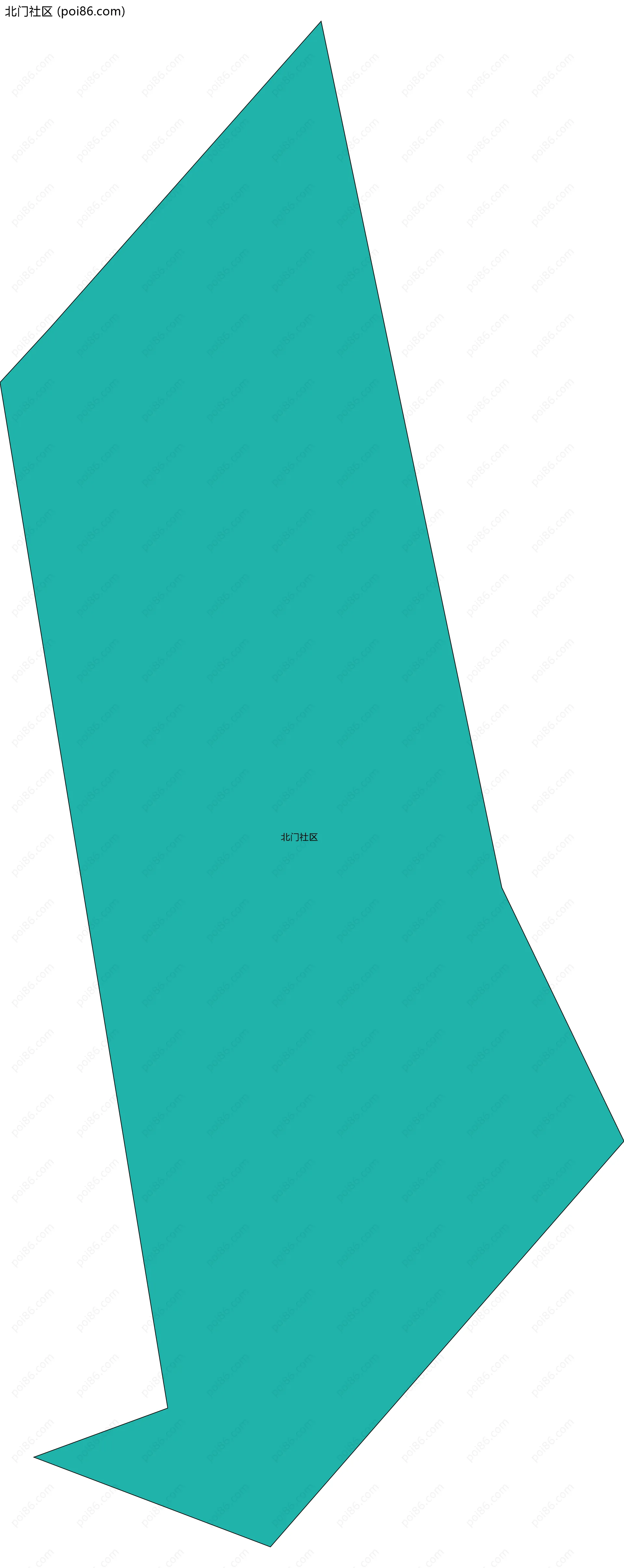 北门社区边界地图