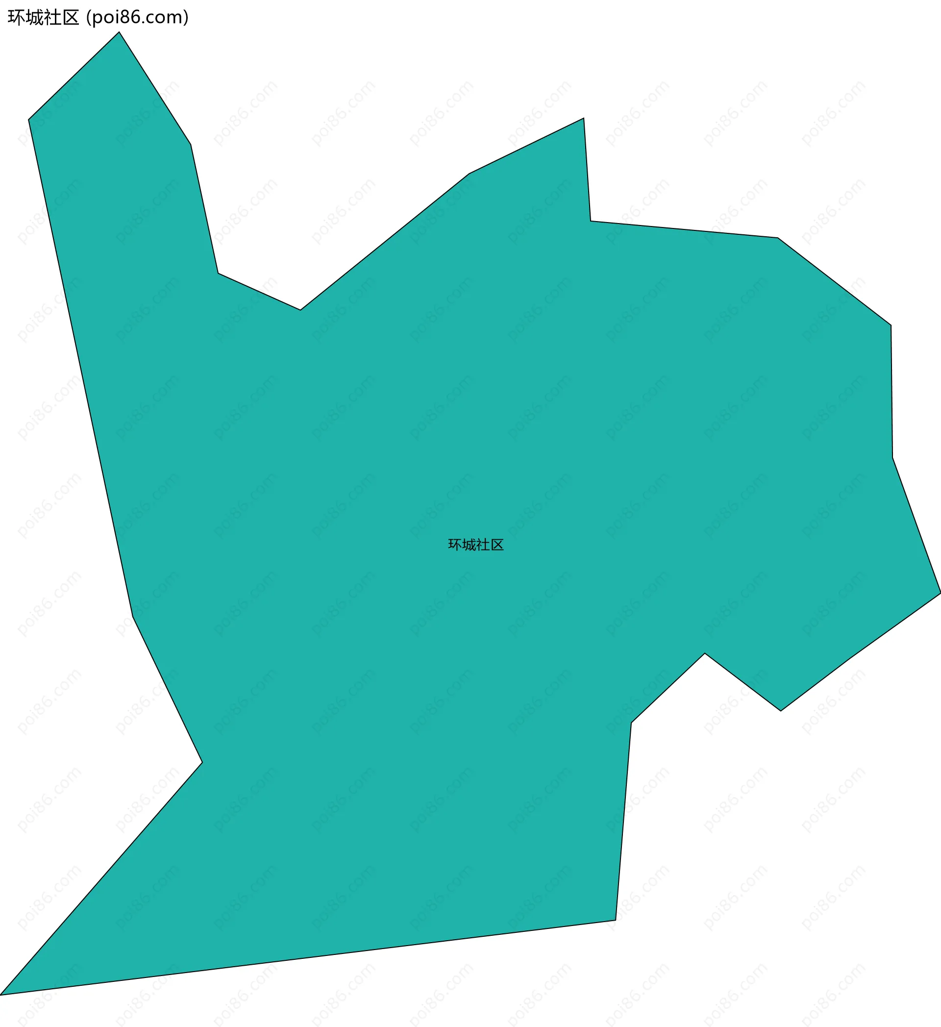 环城社区边界地图