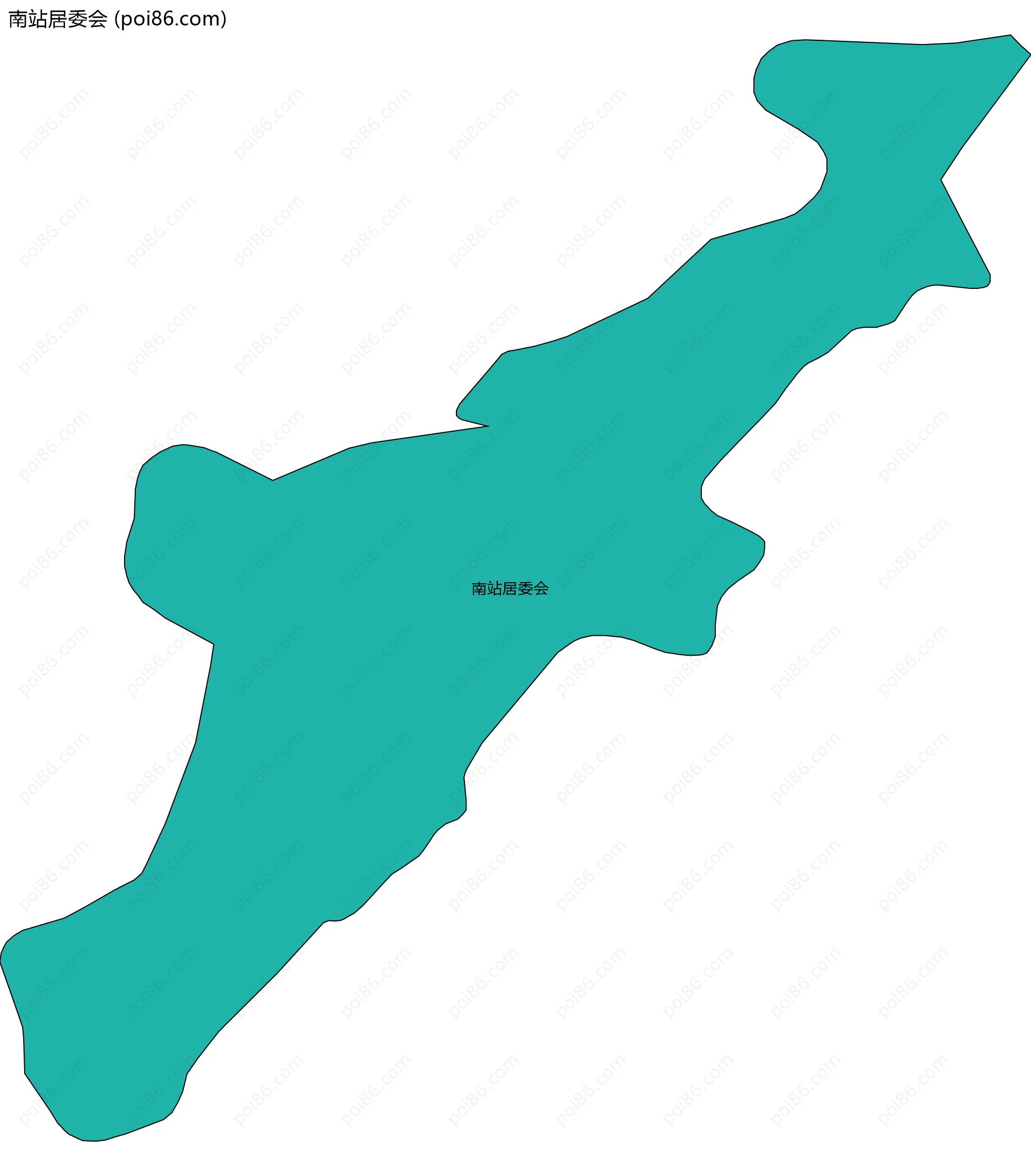 南站居委会边界地图