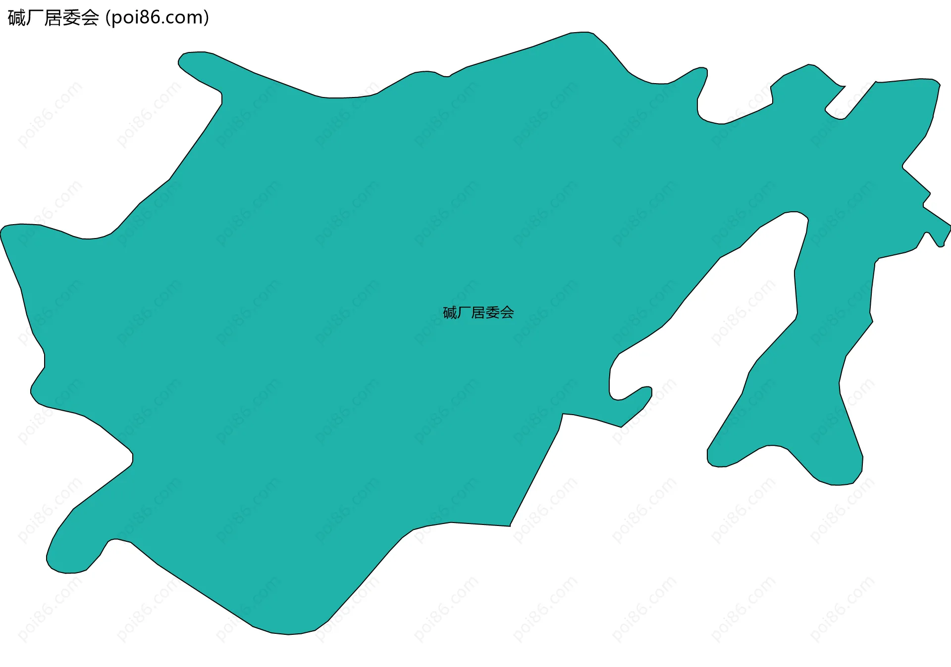碱厂居委会边界地图