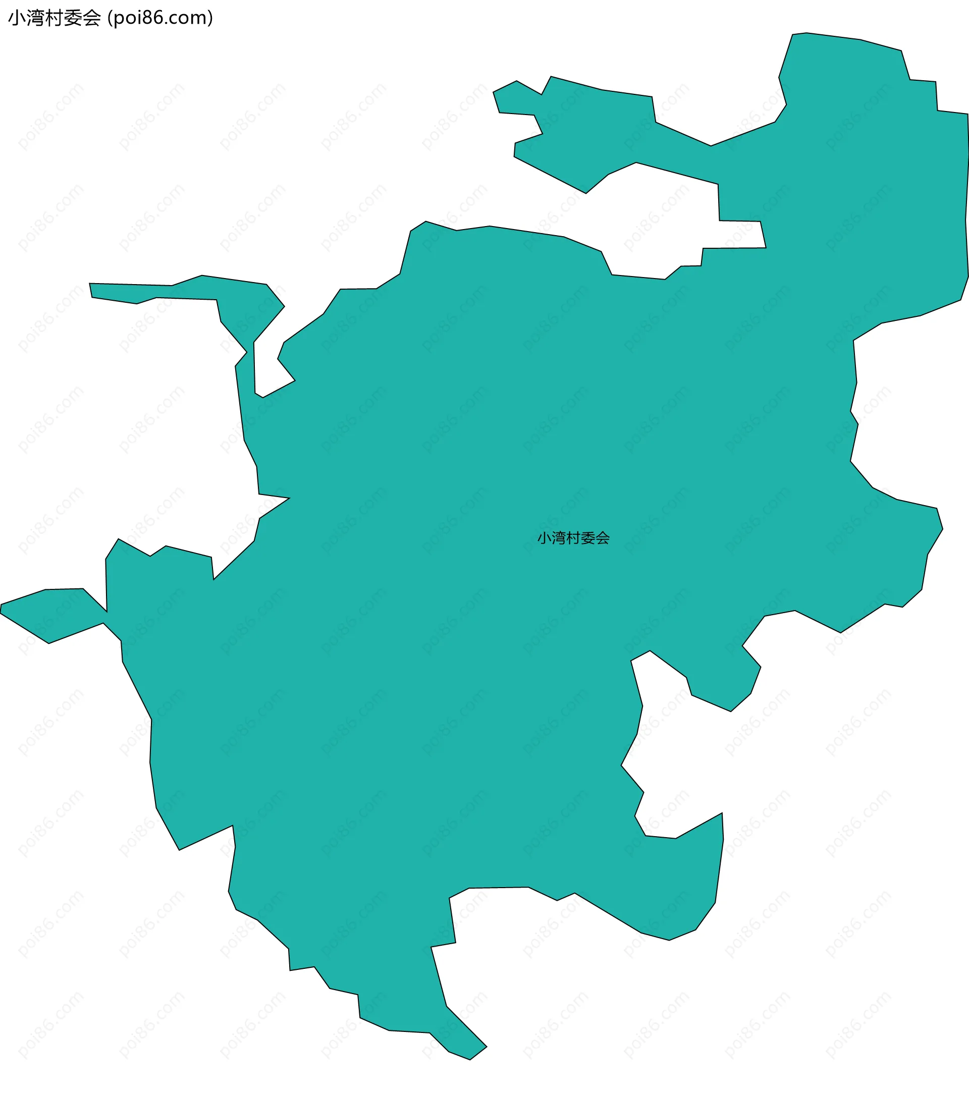 小湾村委会边界地图