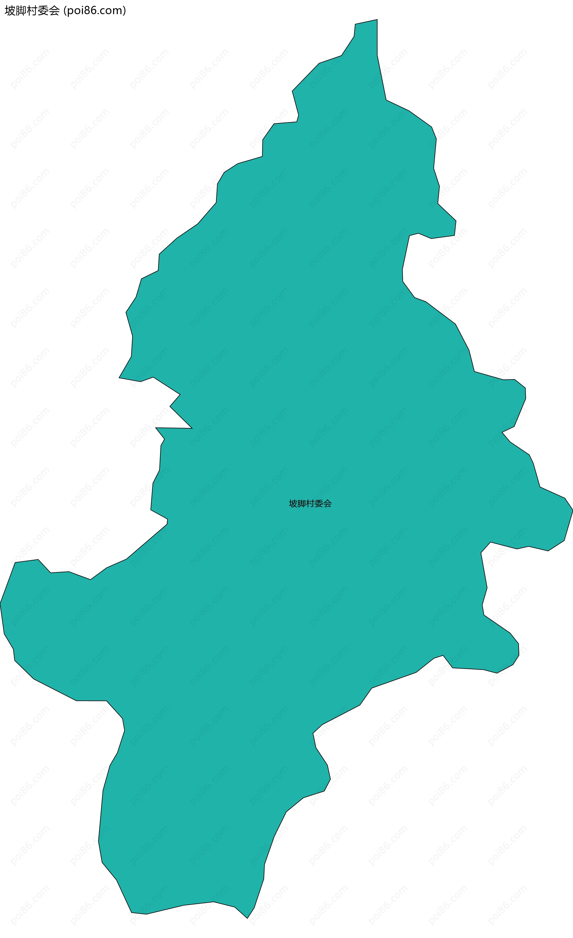 坡脚村委会边界地图