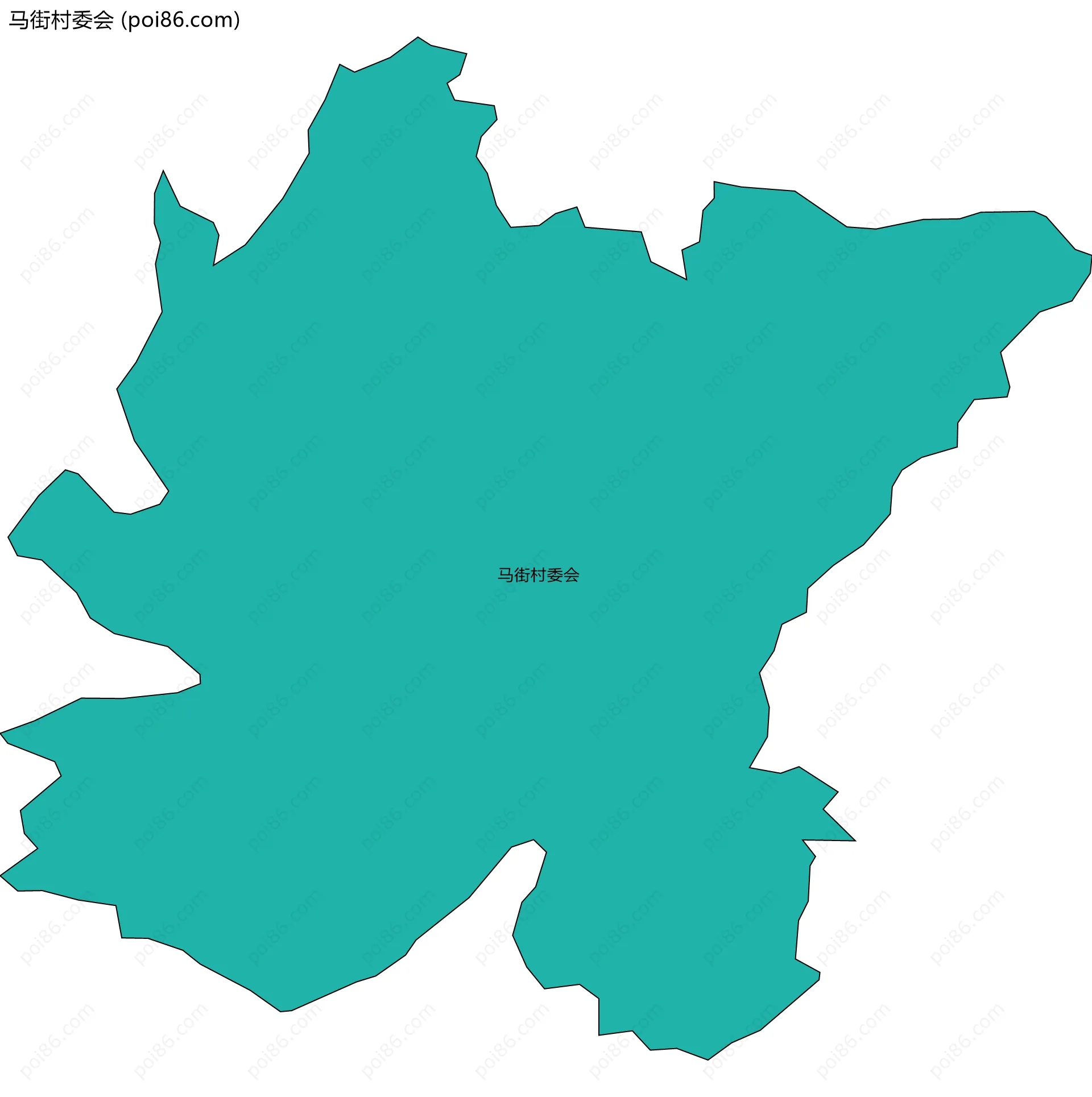 马街村委会边界地图