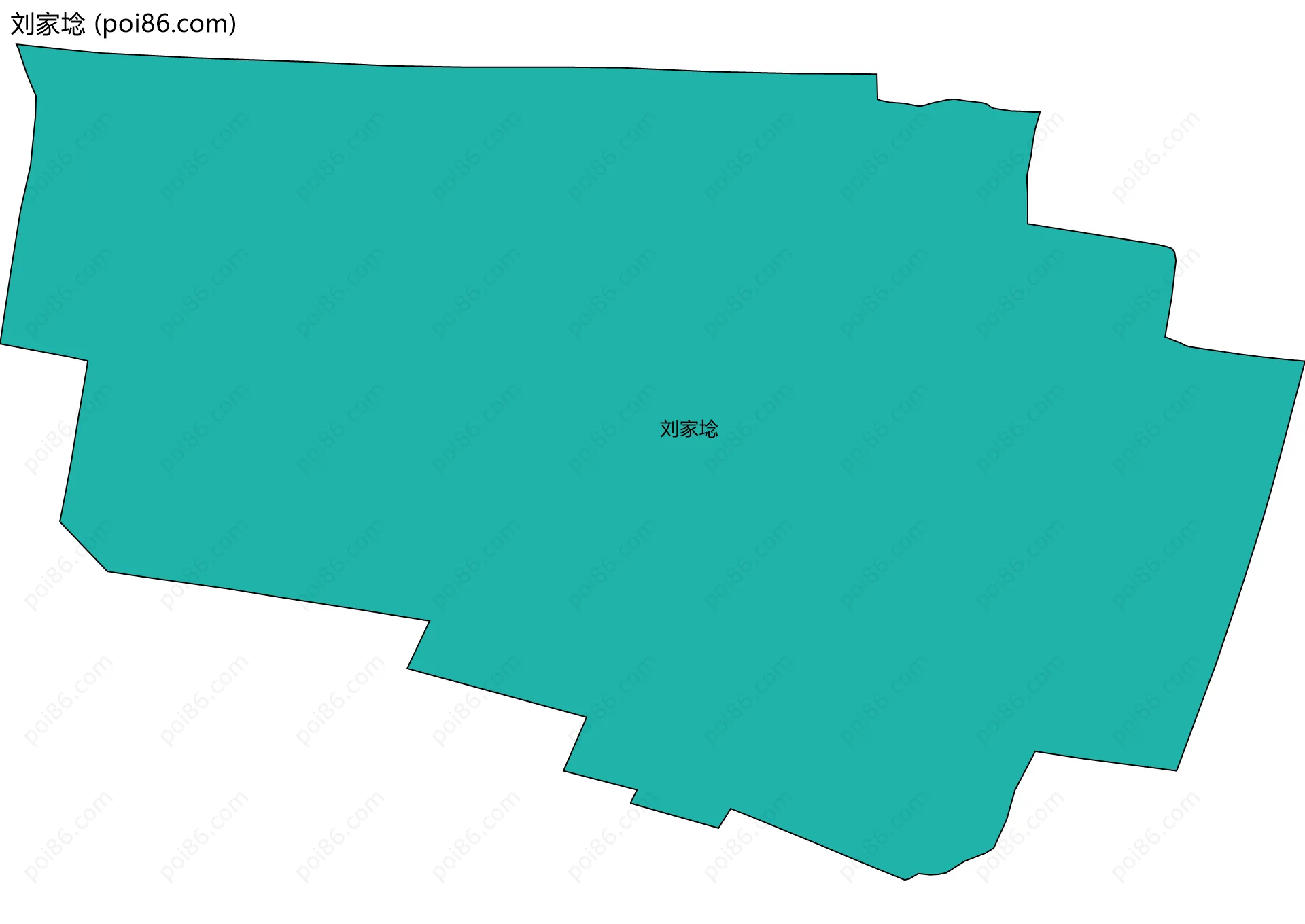刘家埝边界地图