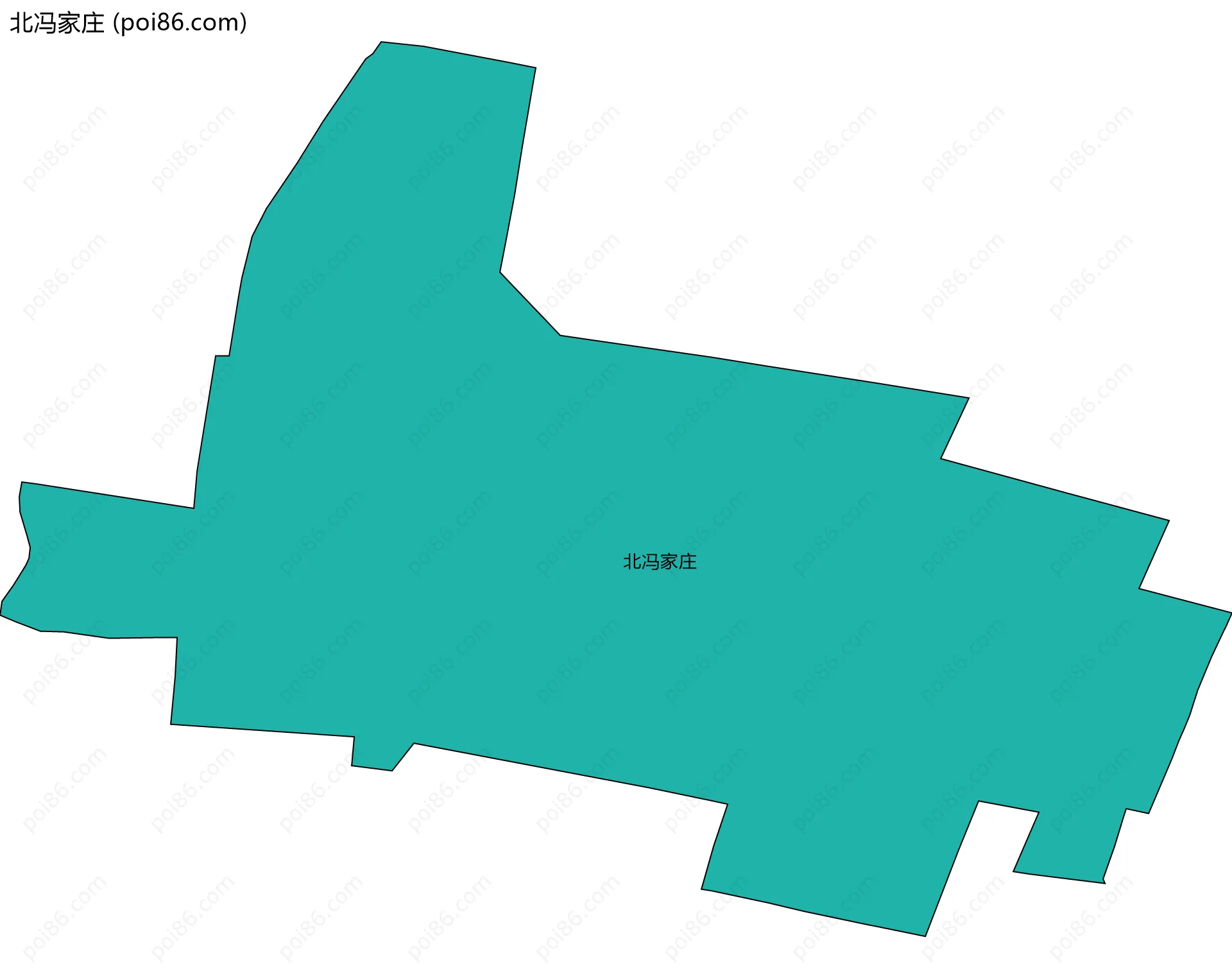 北冯家庄边界地图