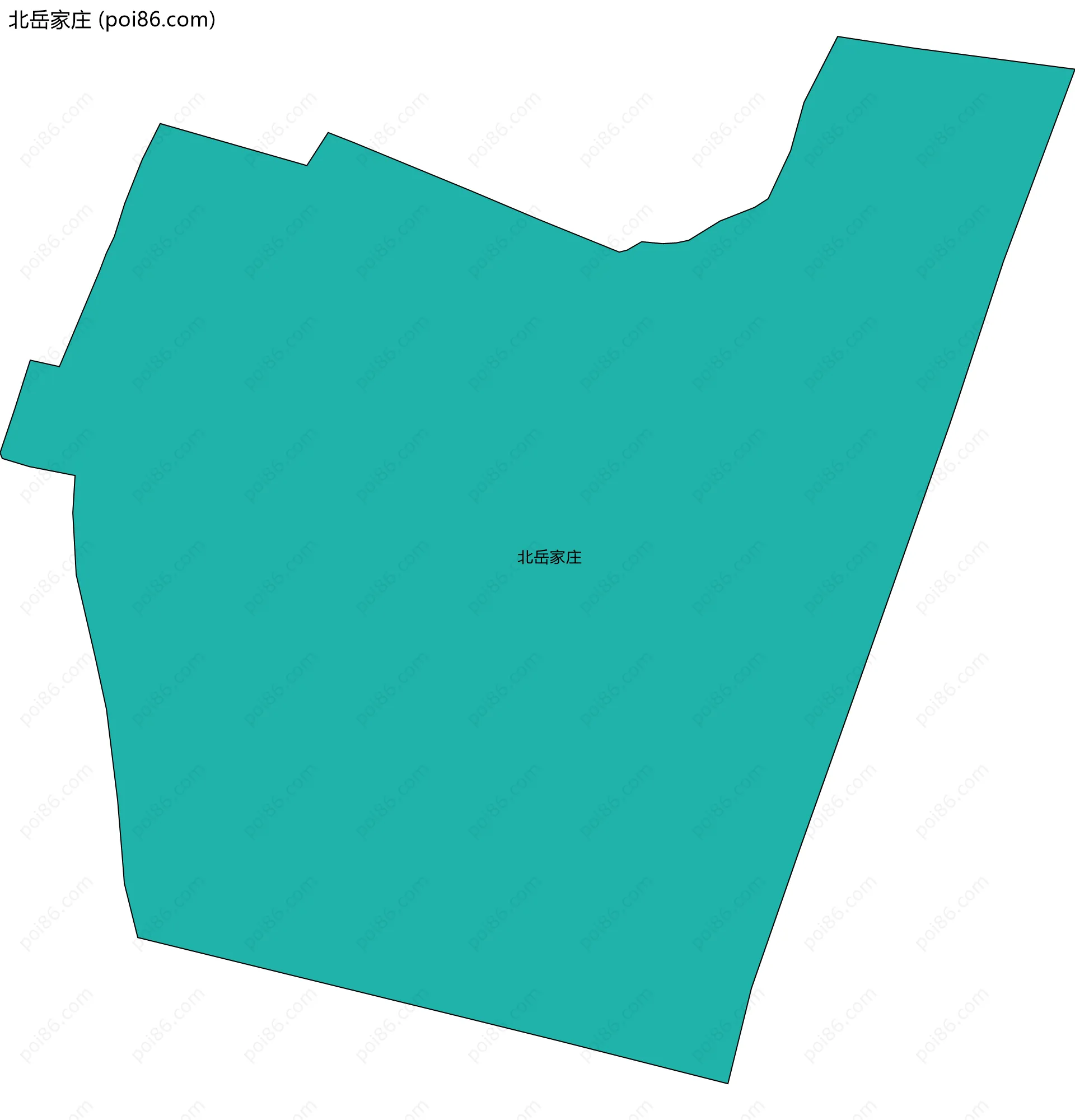 北岳家庄边界地图