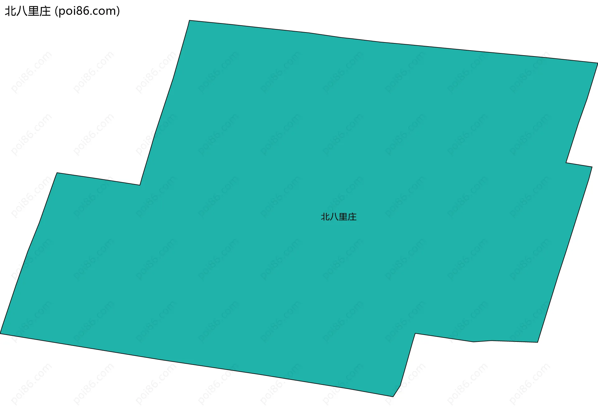 北八里庄边界地图
