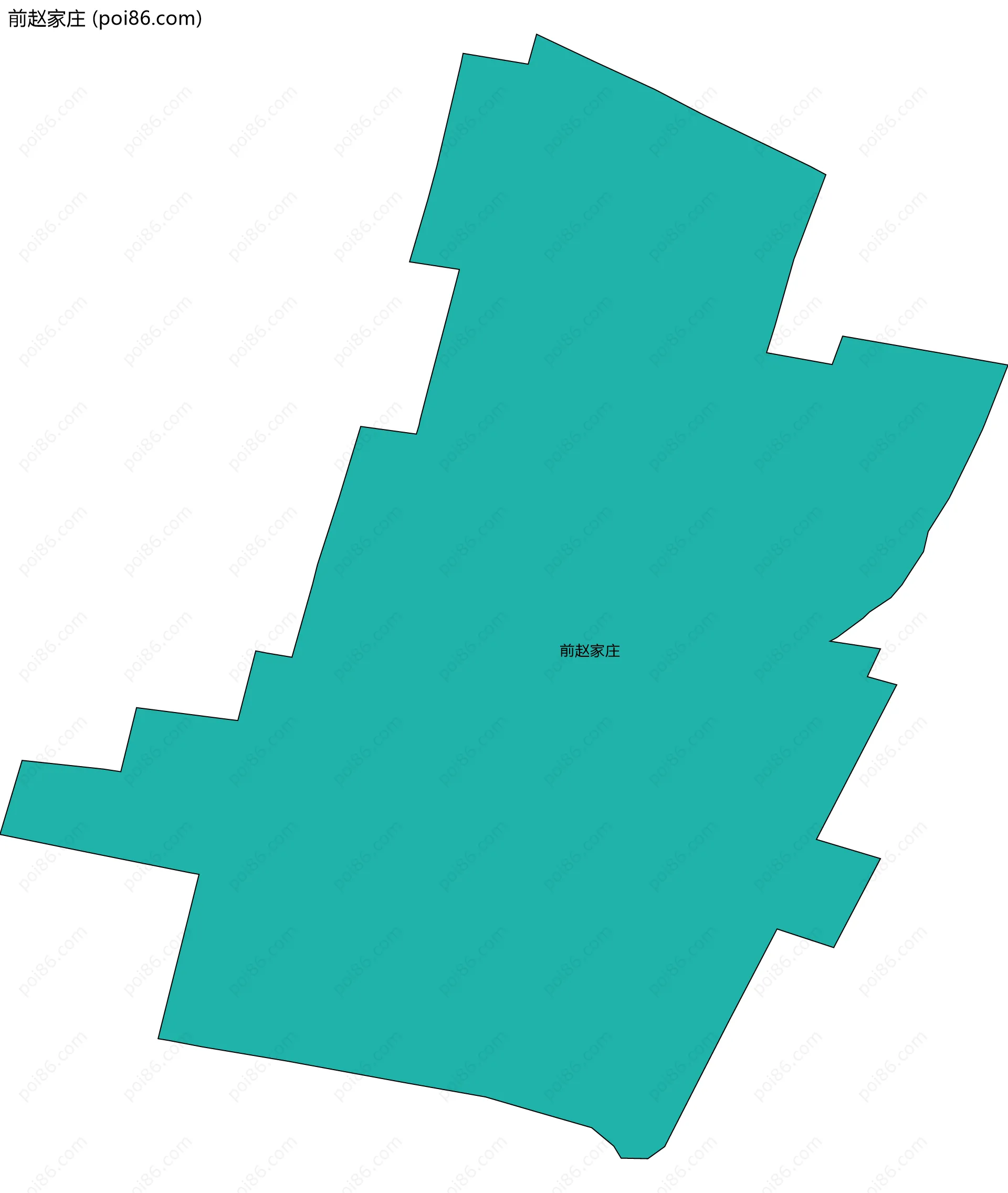 前赵家庄边界地图