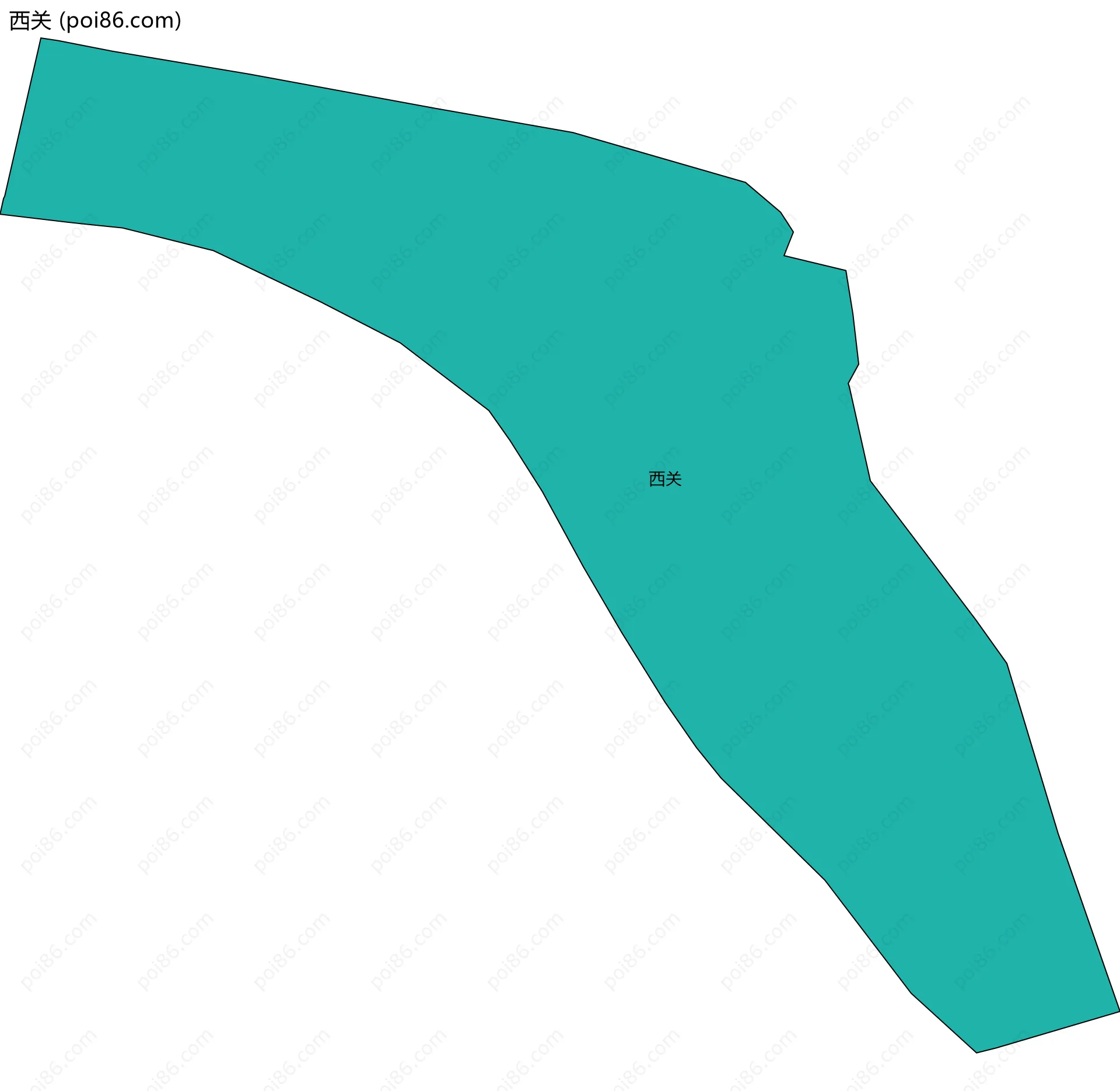西关边界地图
