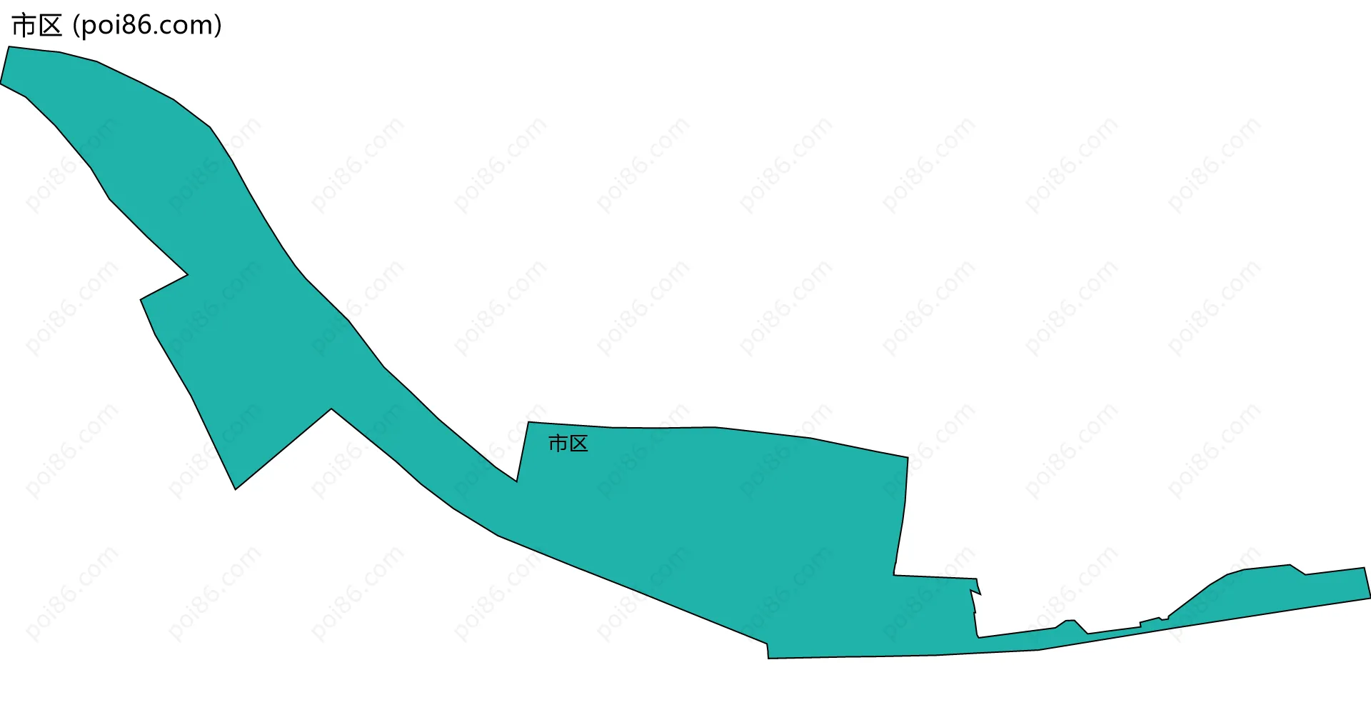 市区边界地图