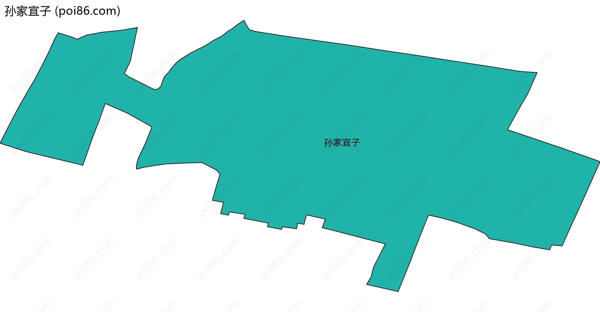 孙家宜子边界地图