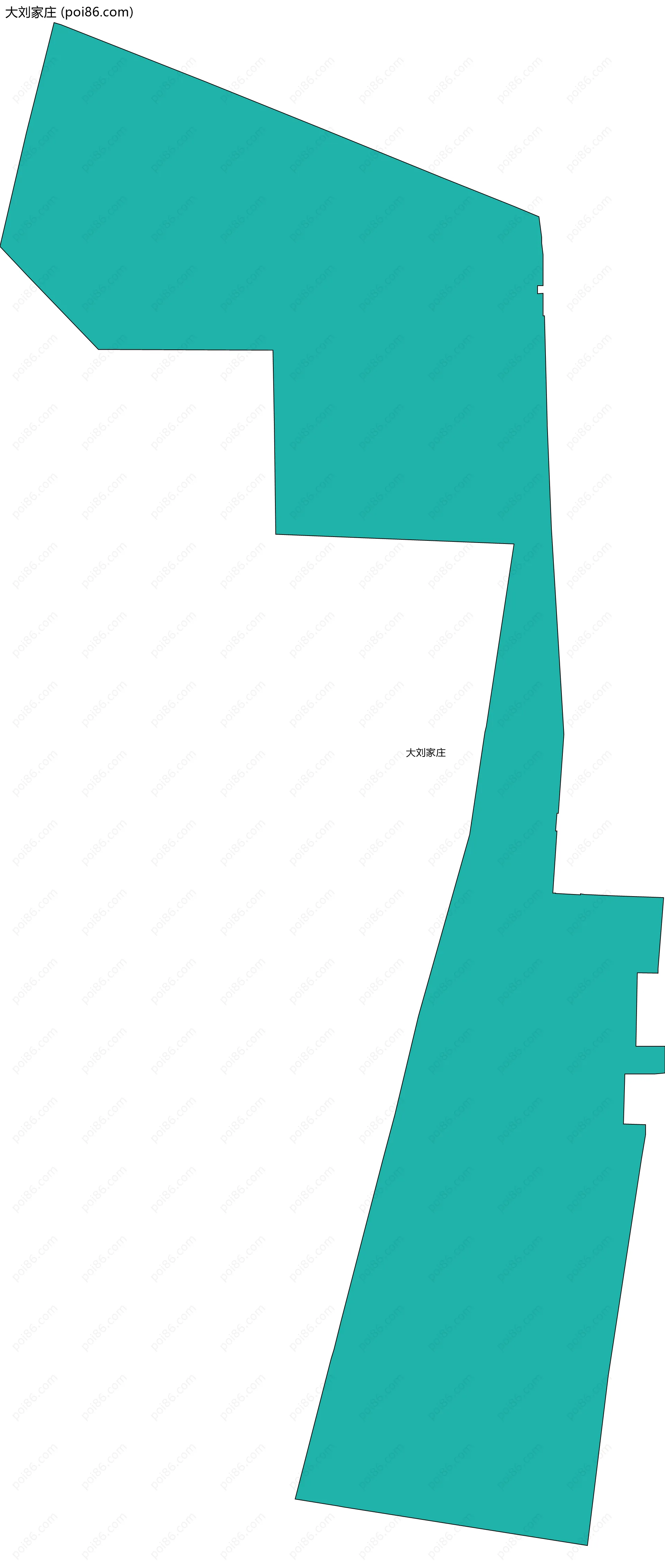 大刘家庄边界地图