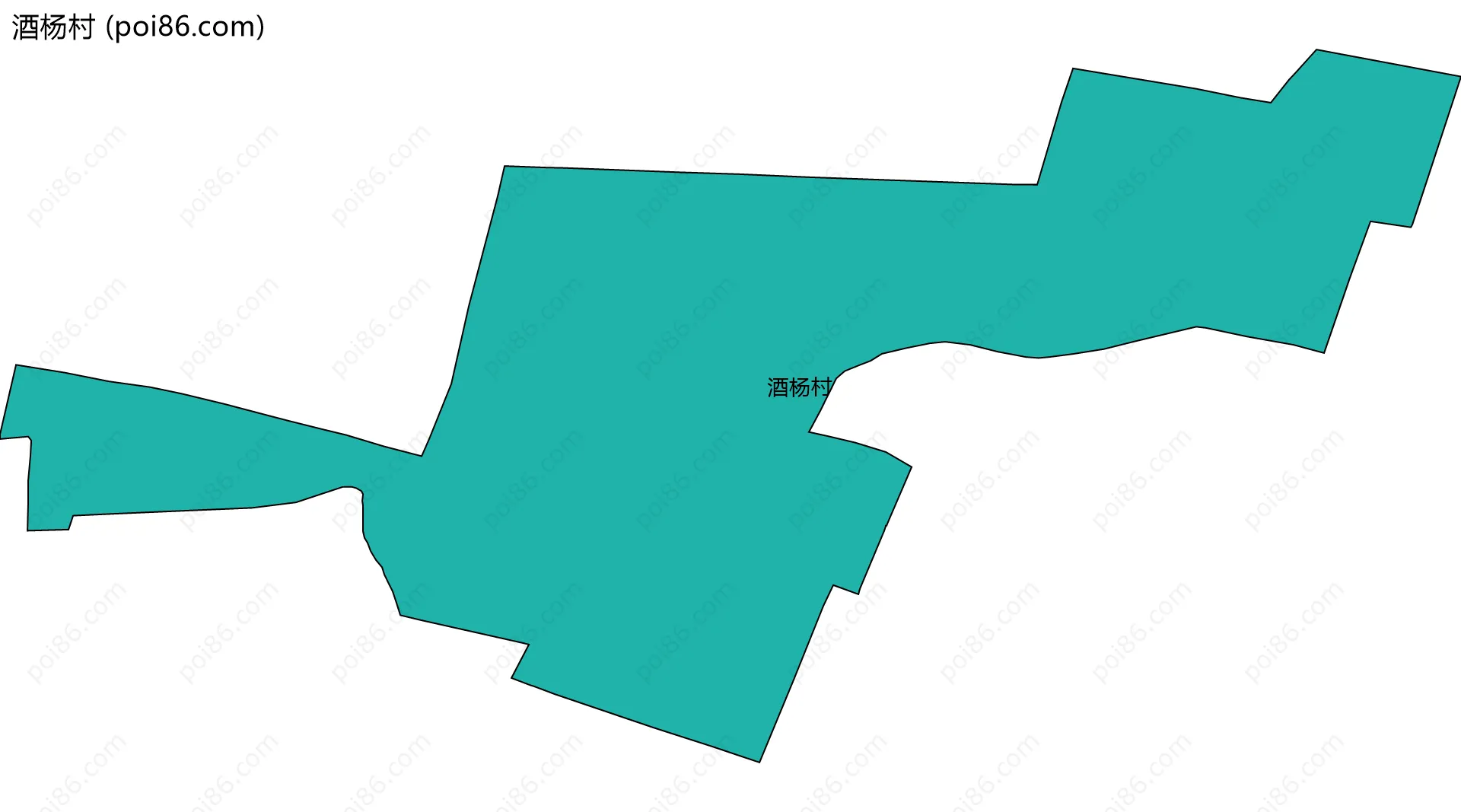 酒杨村边界地图