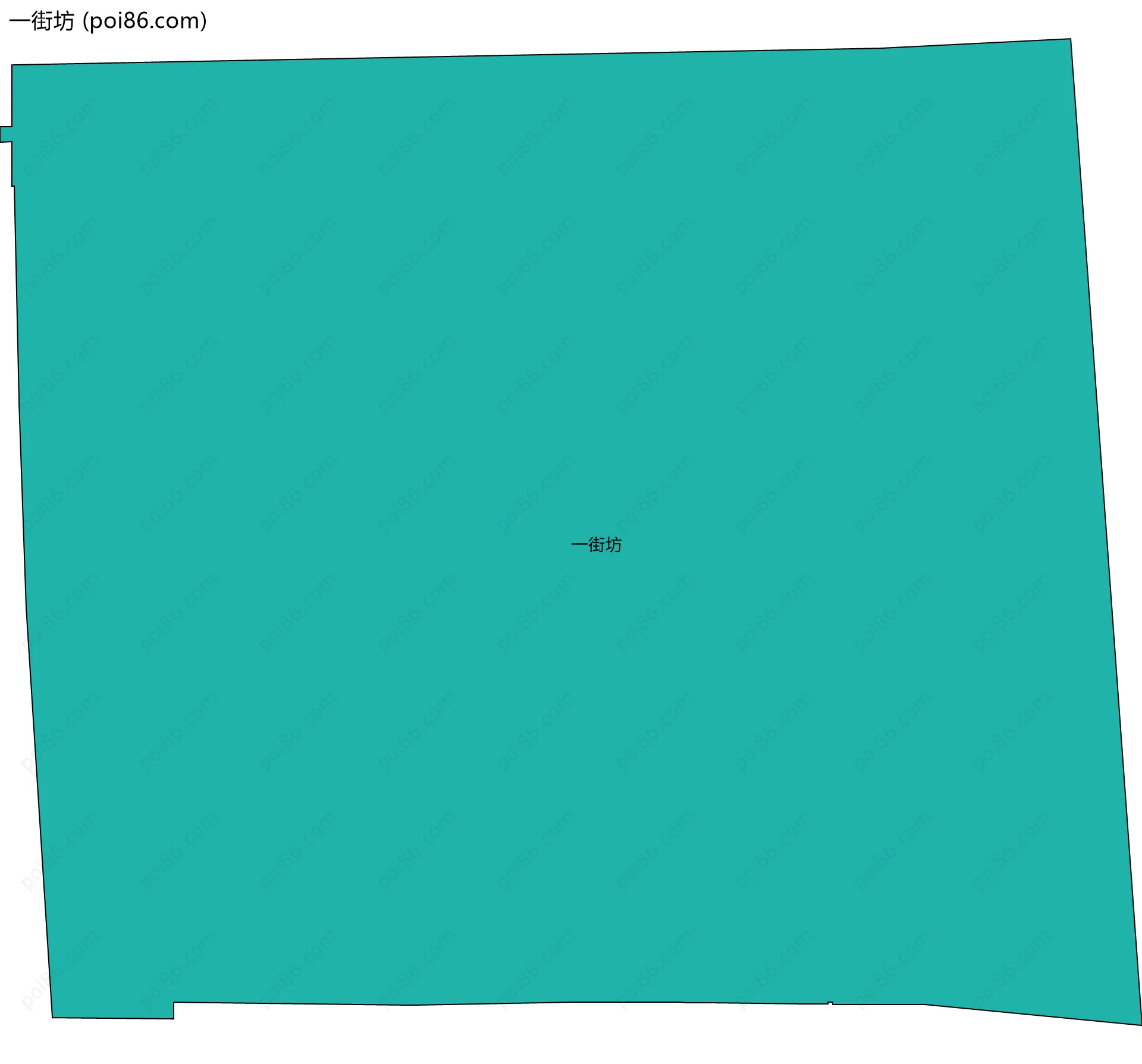 一街坊边界地图