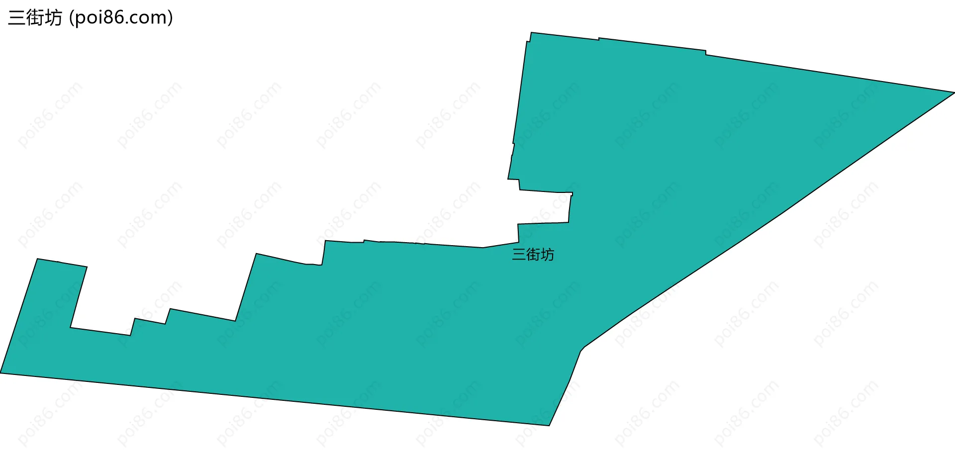 三街坊边界地图
