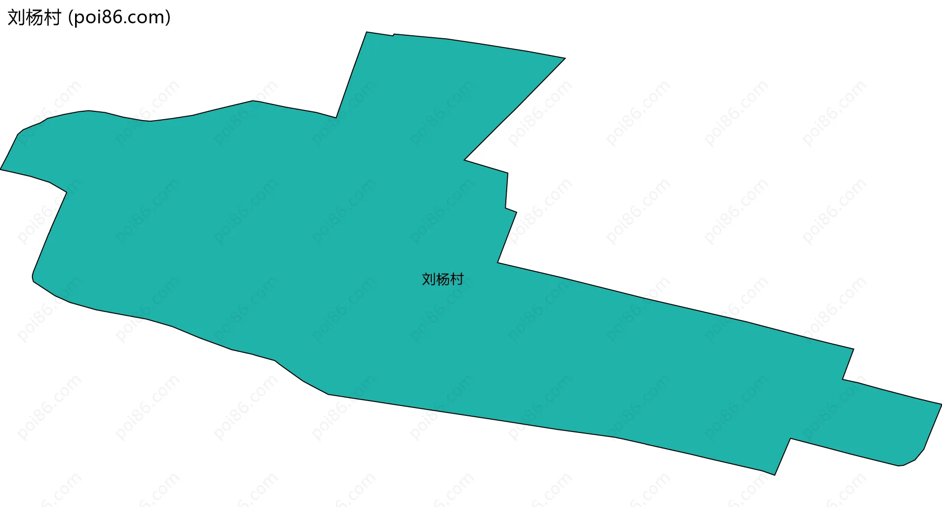 刘杨村边界地图