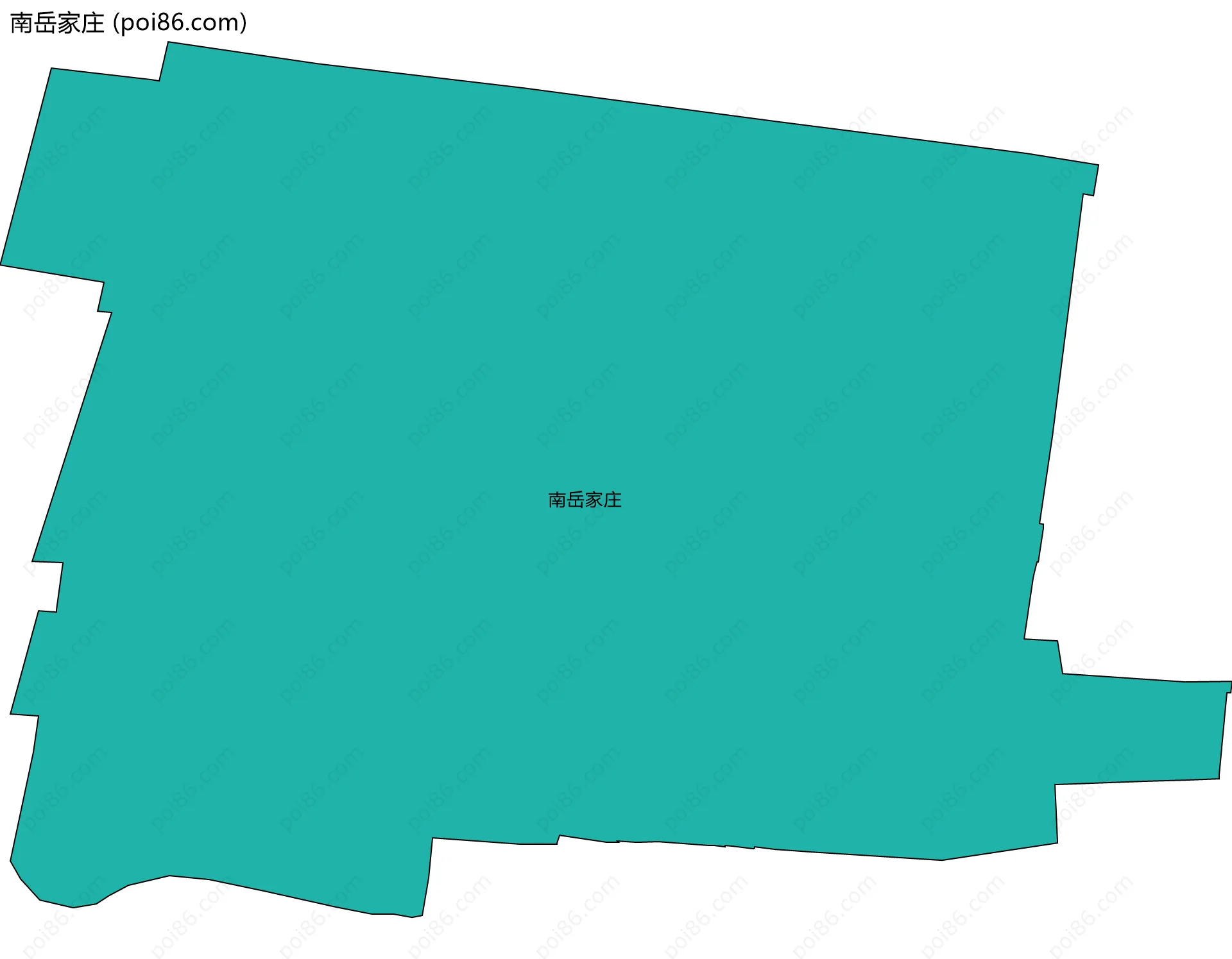 南岳家庄边界地图