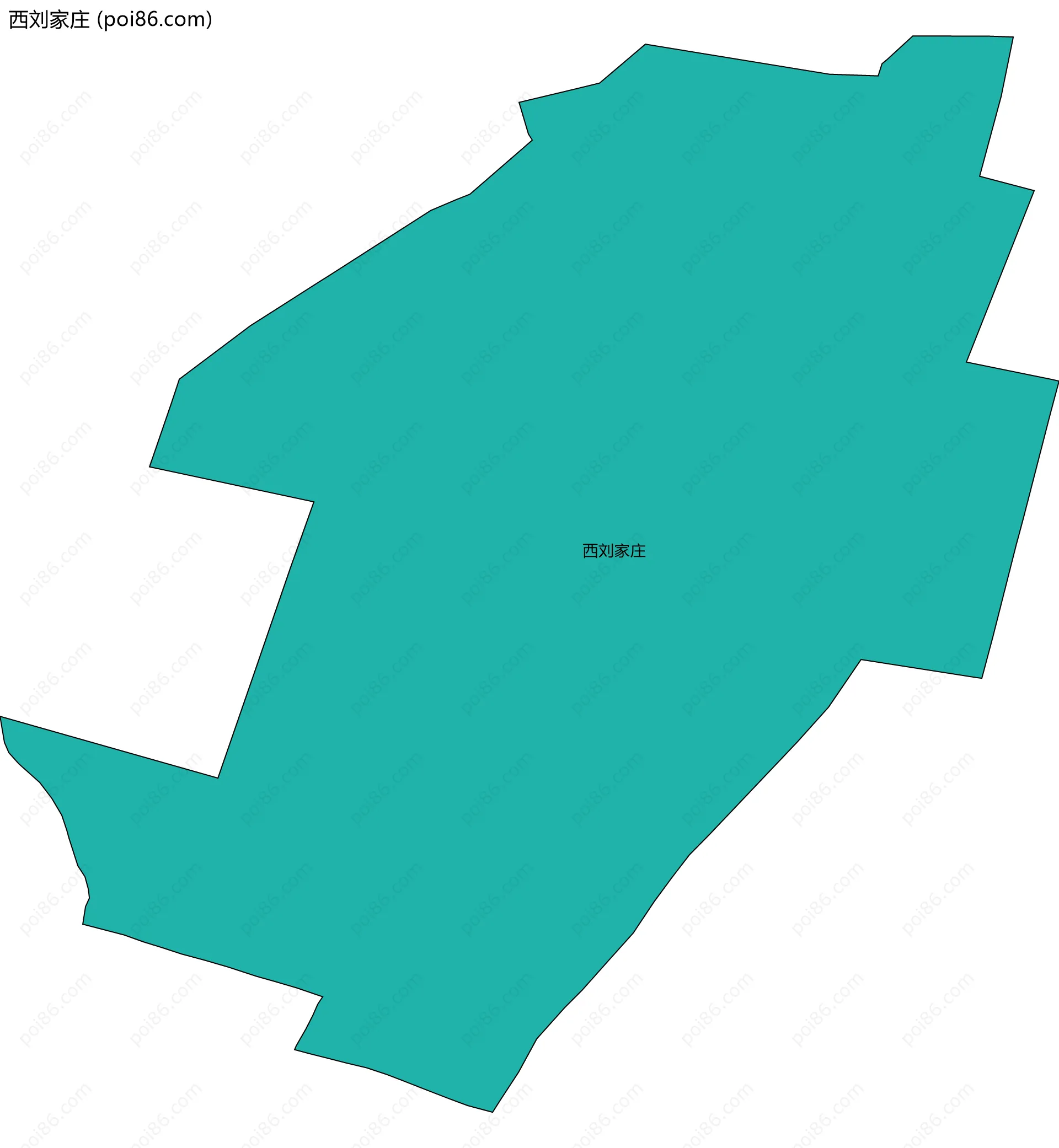 西刘家庄边界地图