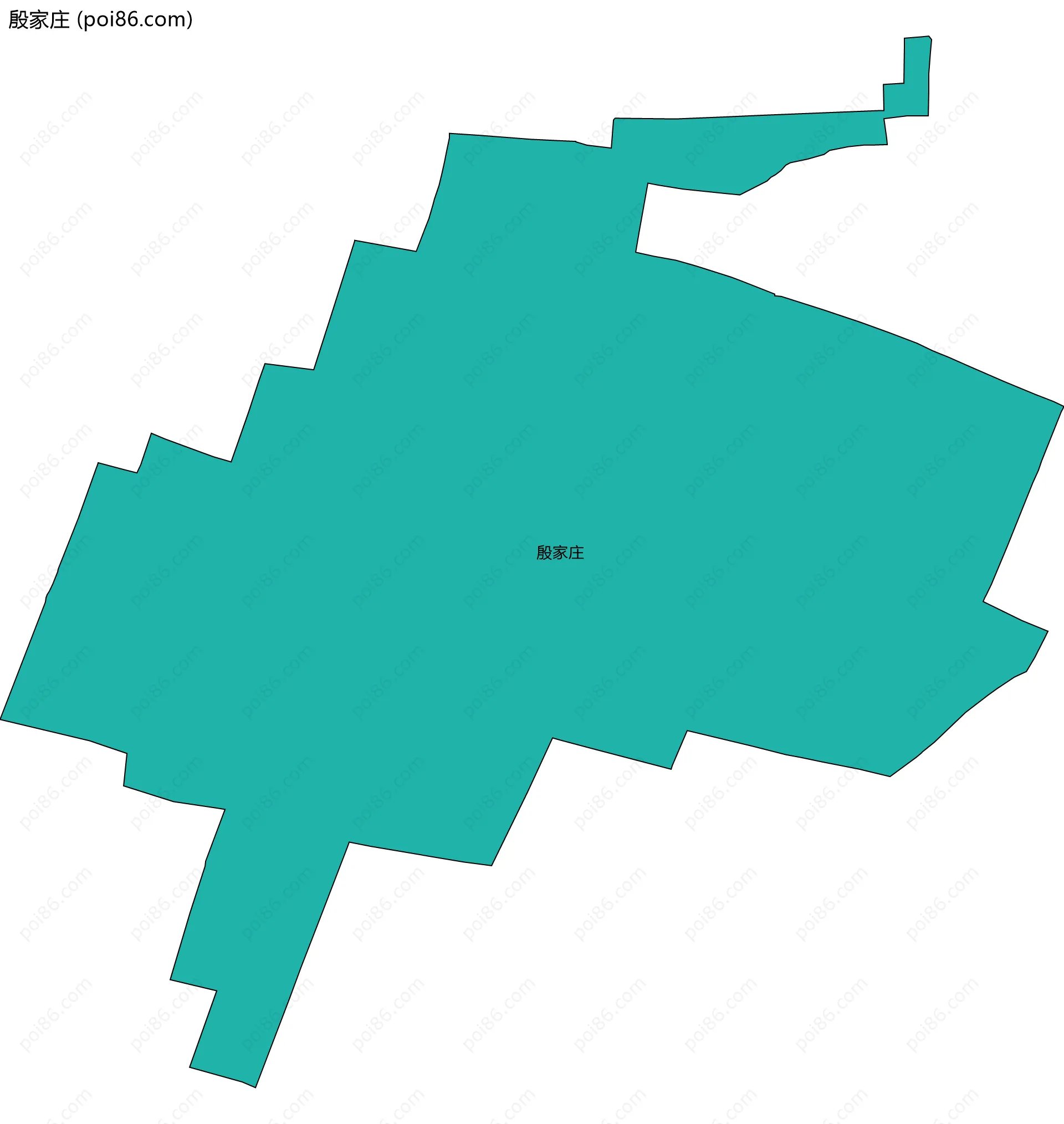 殷家庄边界地图