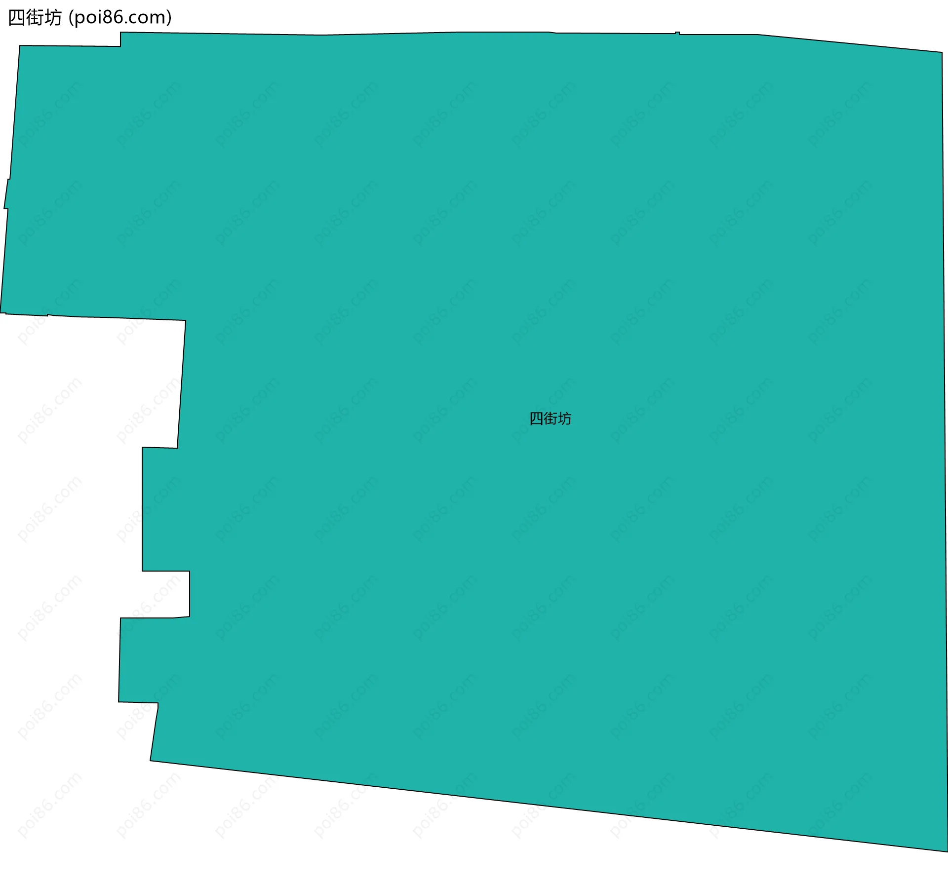 四街坊边界地图