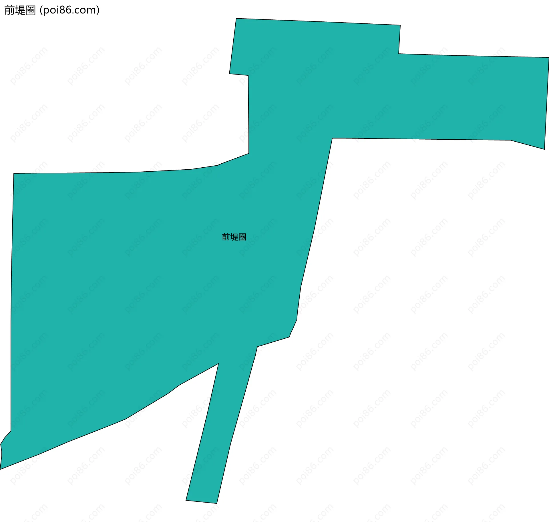 前堤圈边界地图