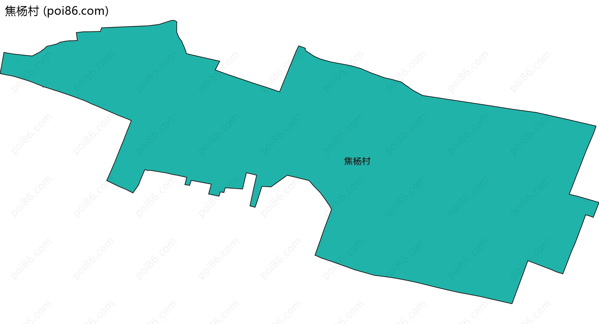焦杨村边界地图