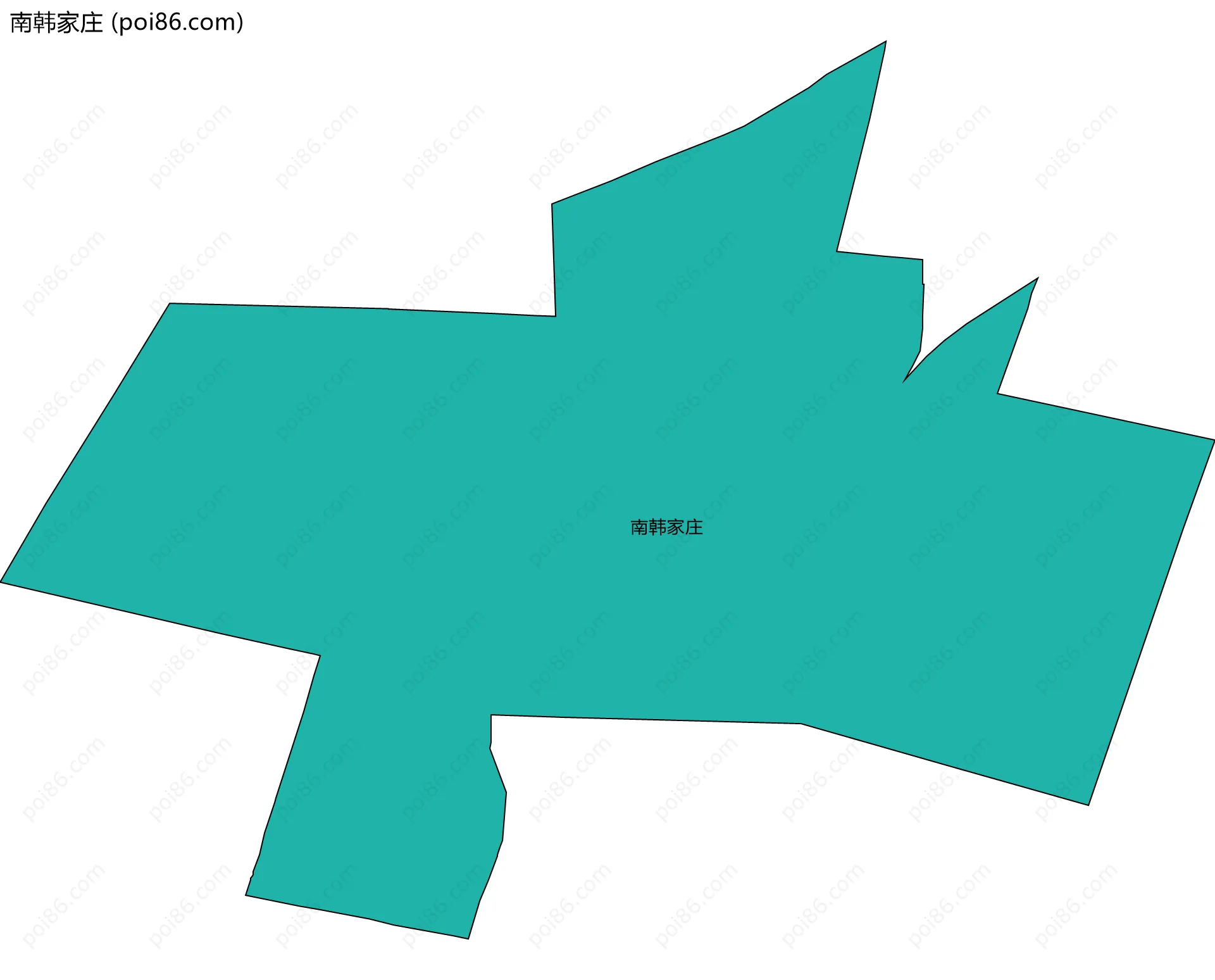 南韩家庄边界地图