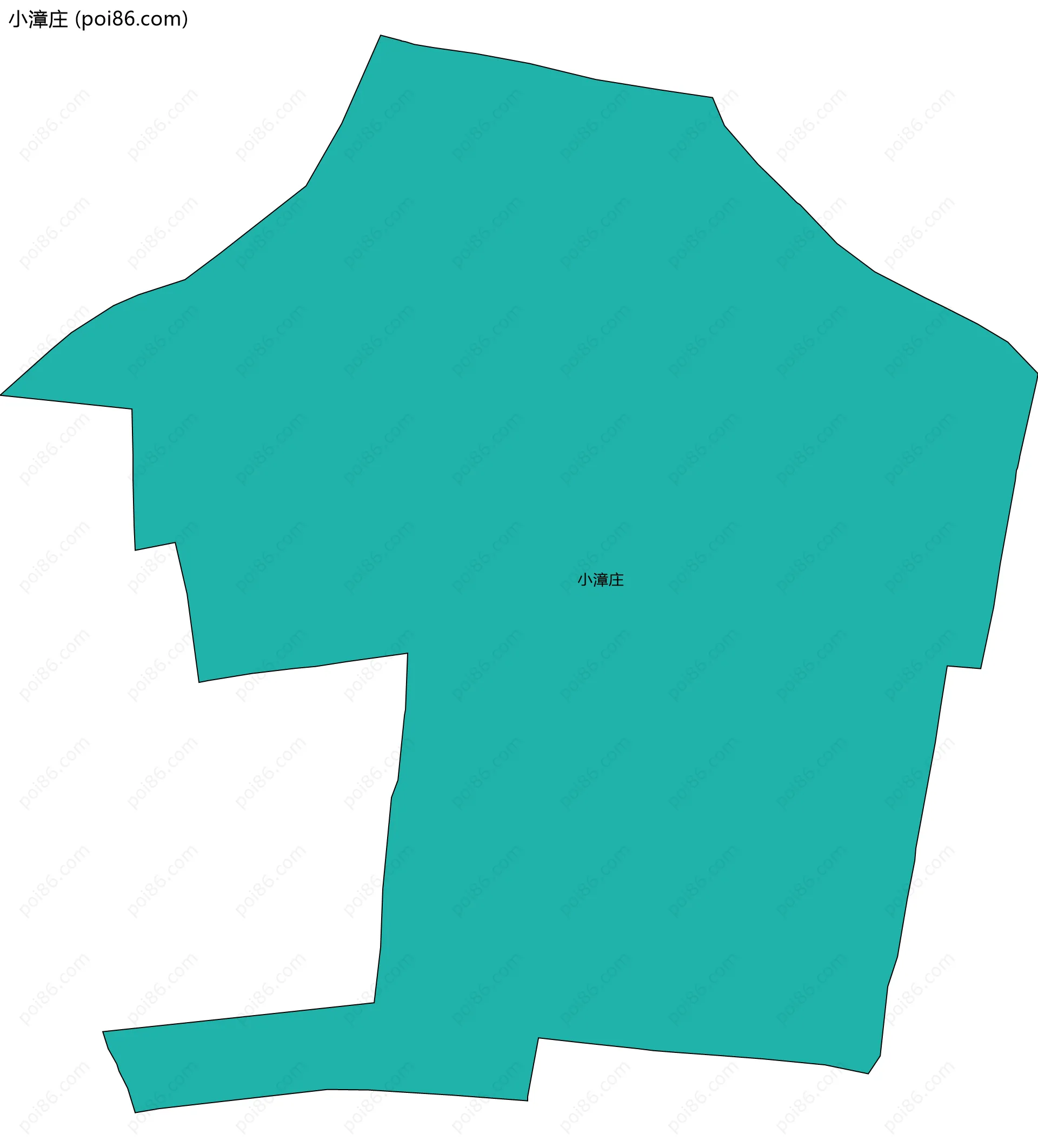 小漳庄边界地图