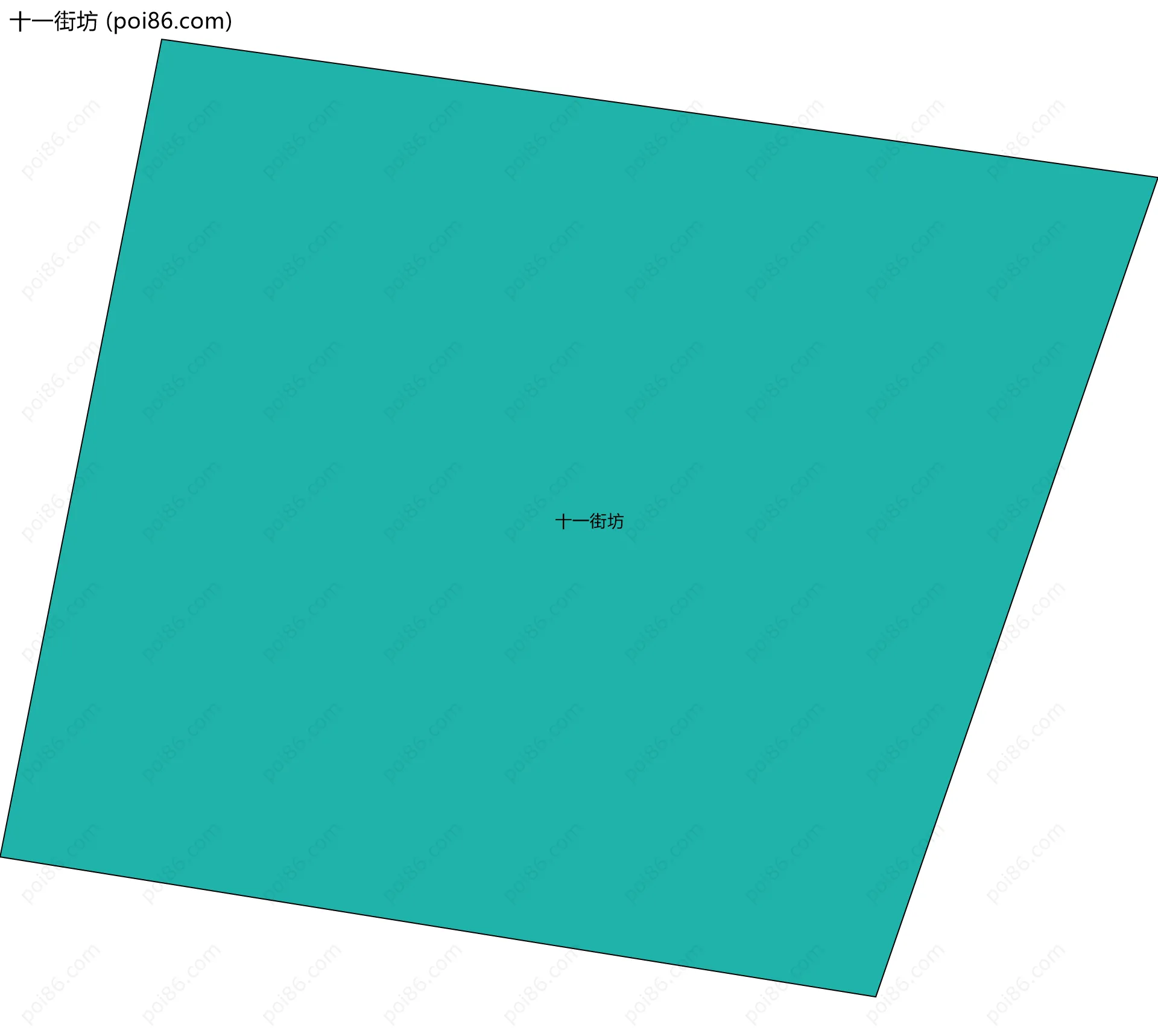 十一街坊边界地图