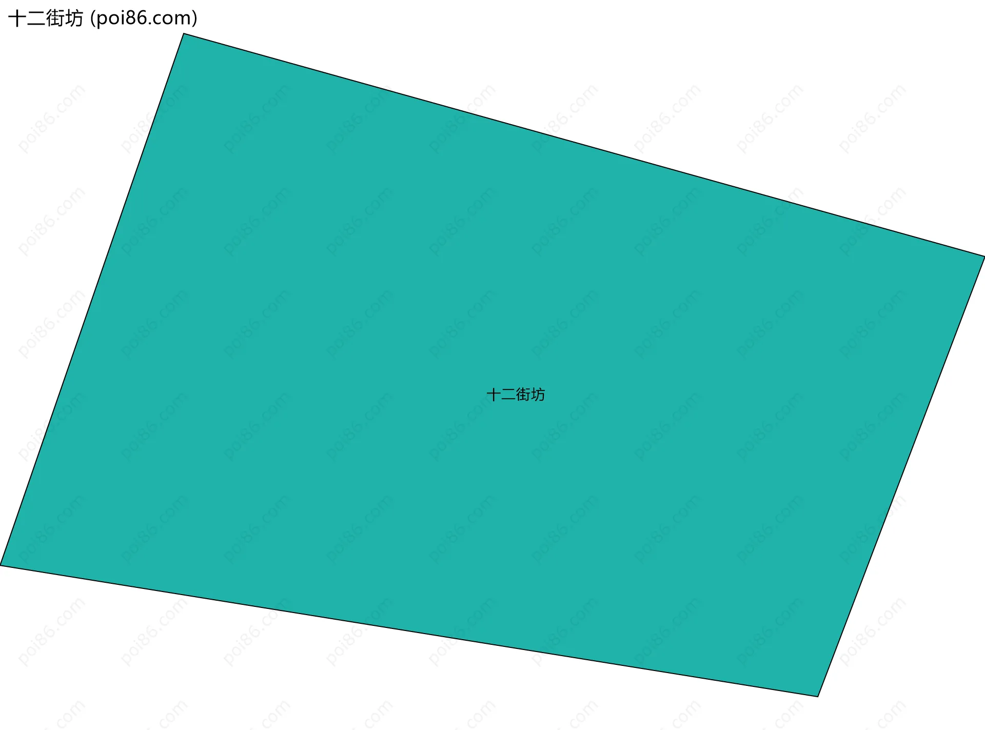 十二街坊边界地图