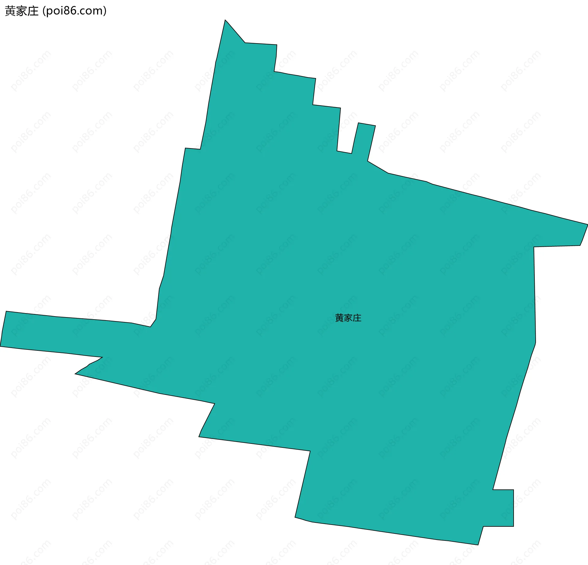 黄家庄边界地图