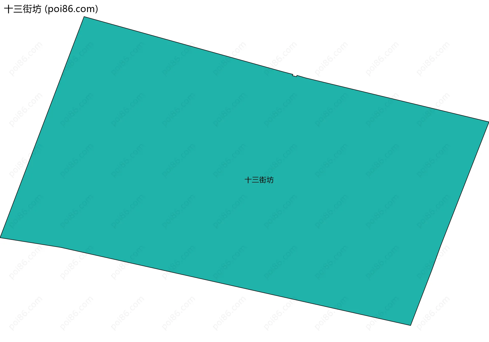 十三街坊边界地图