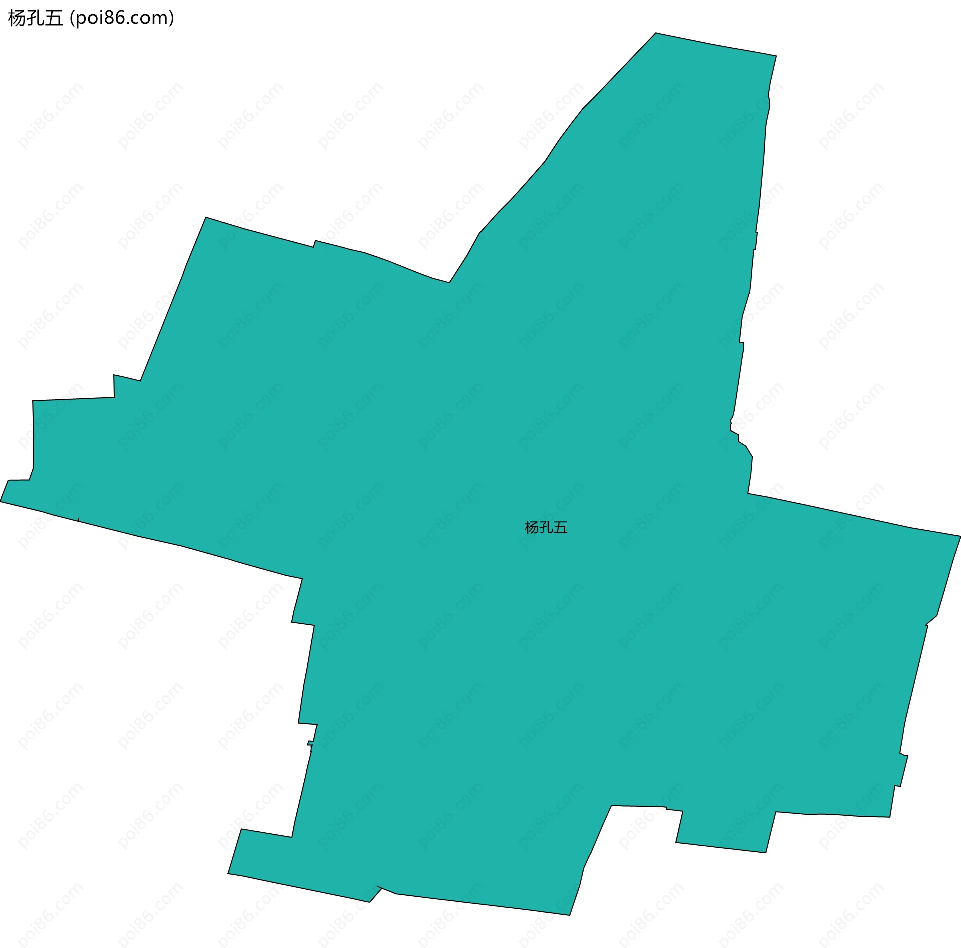 杨孔五边界地图