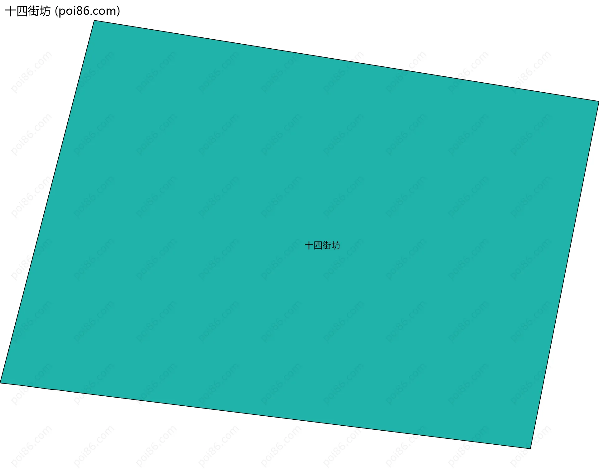 十四街坊边界地图