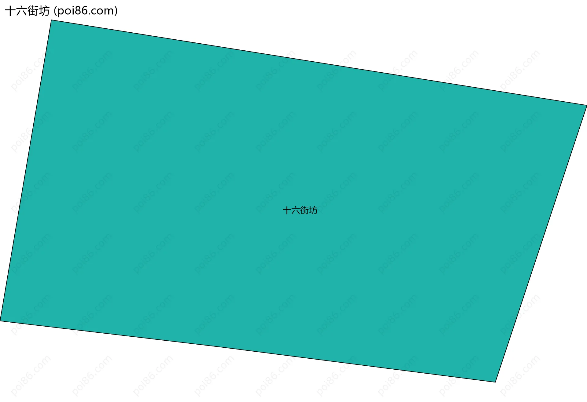 十六街坊边界地图