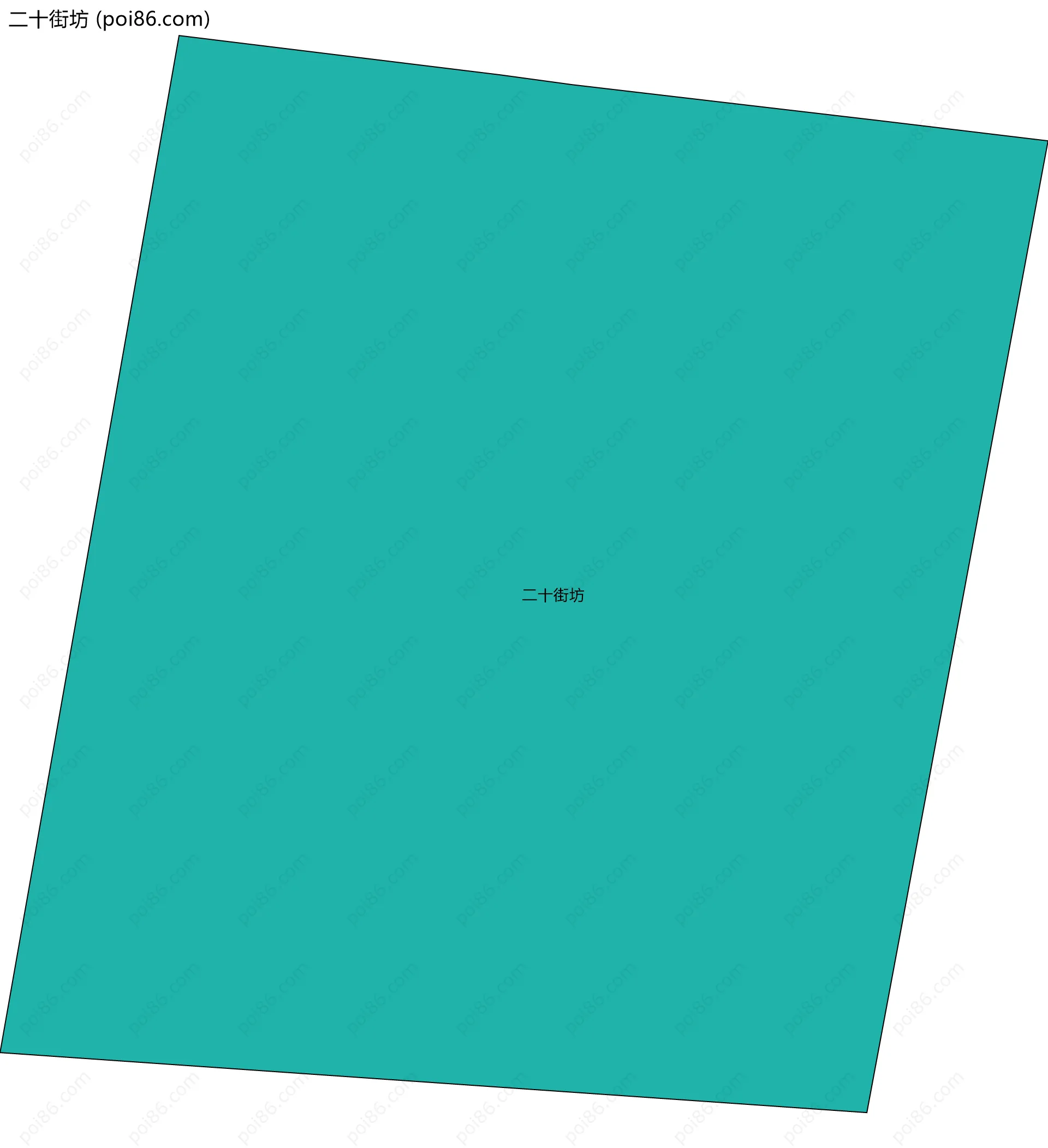 二十街坊边界地图