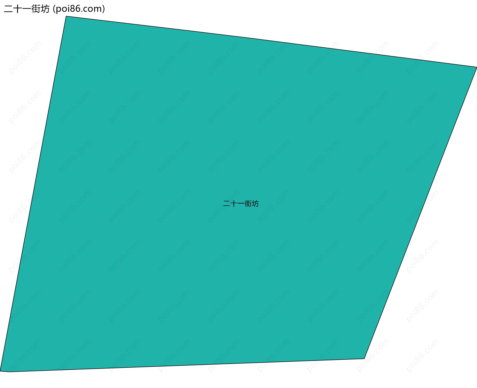 二十一街坊边界地图