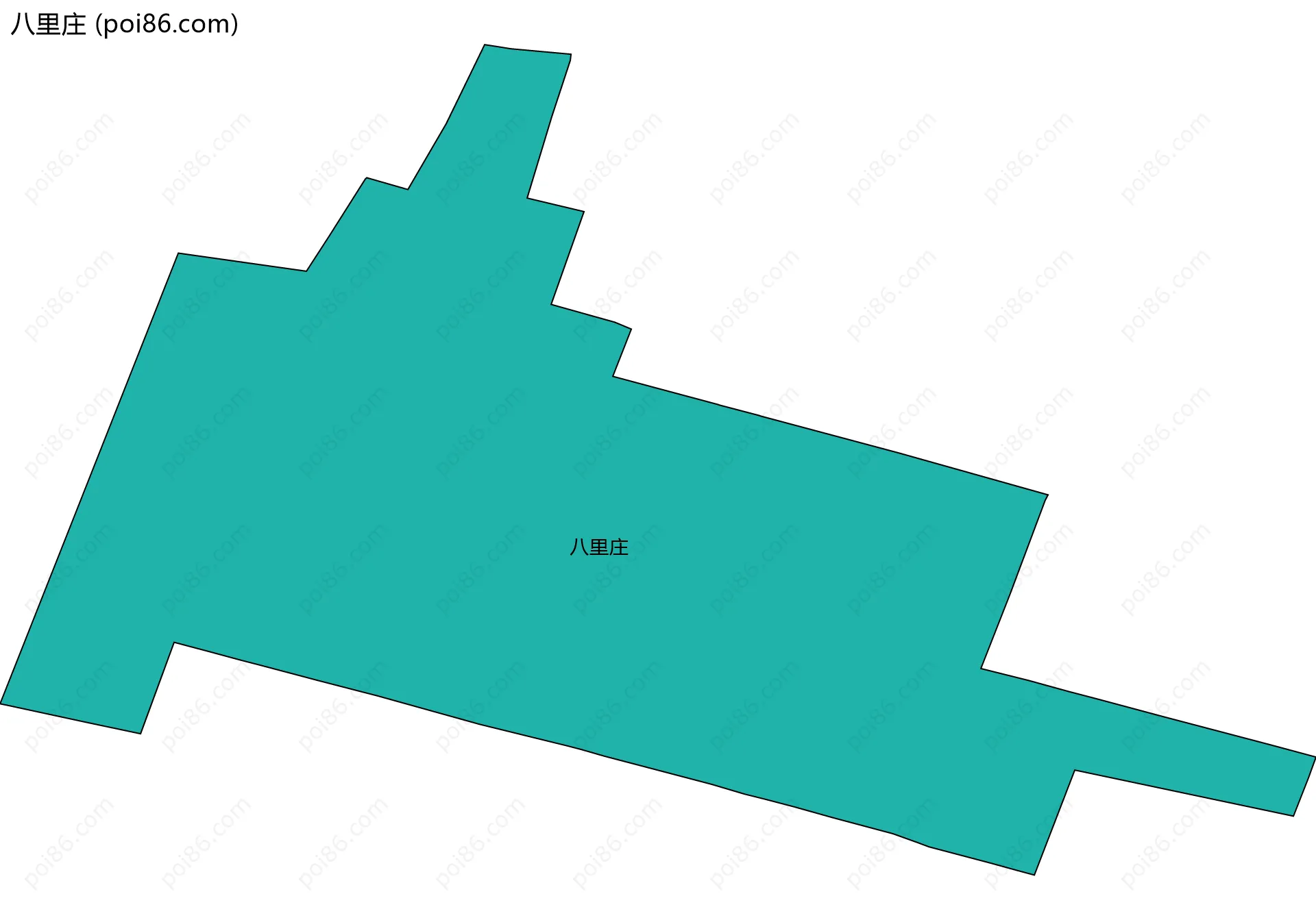 八里庄边界地图