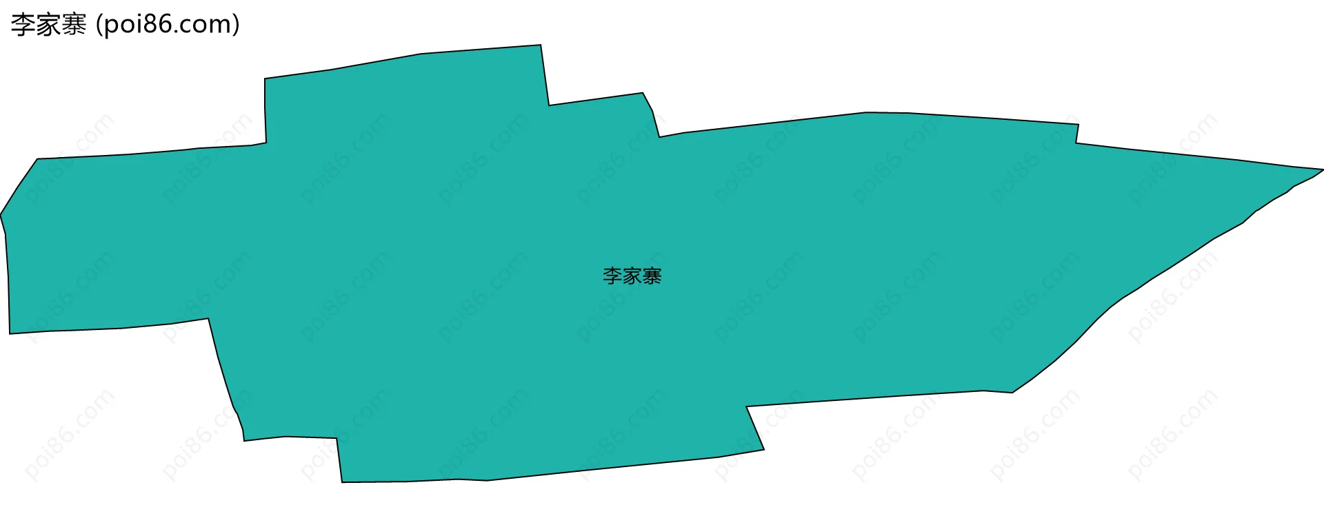 李家寨边界地图