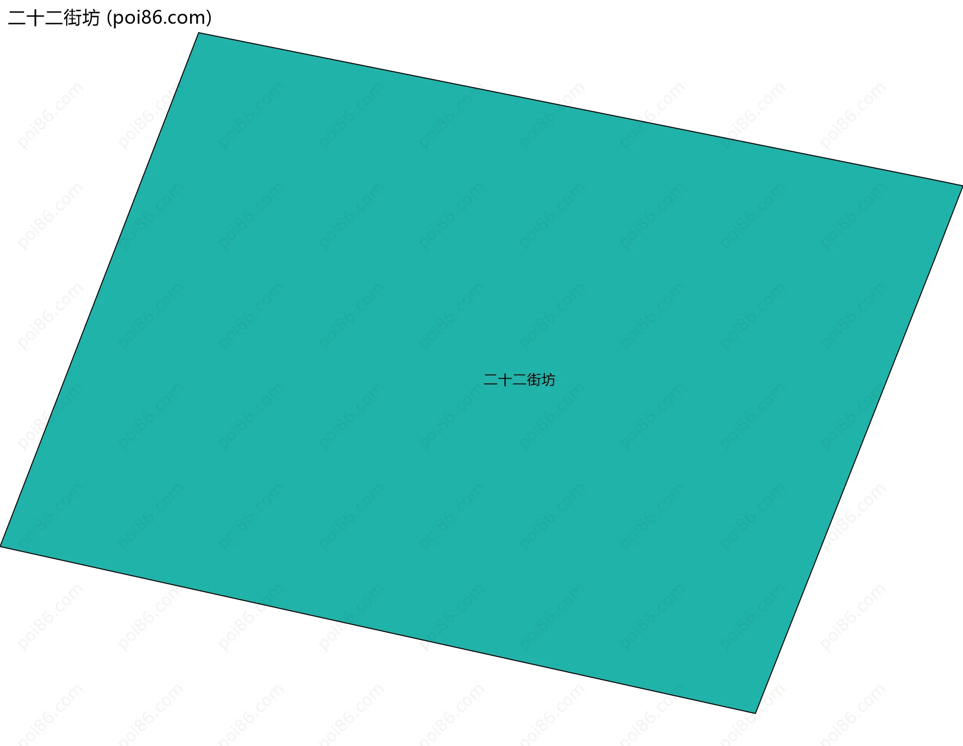 二十二街坊边界地图
