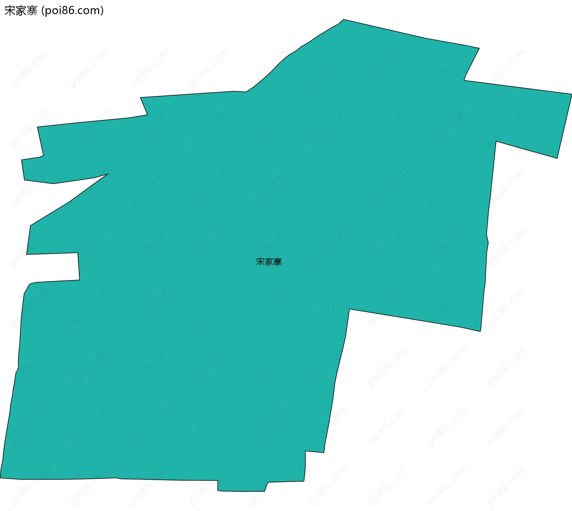 宋家寨边界地图