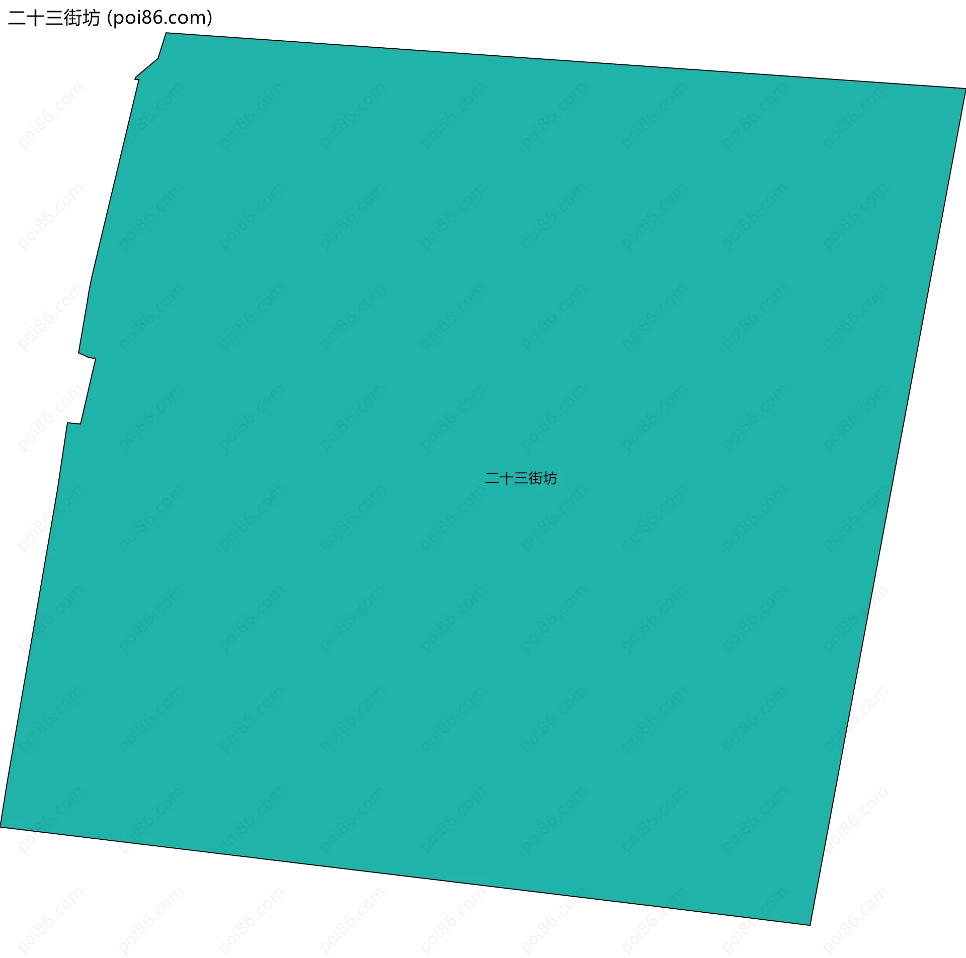 二十三街坊边界地图