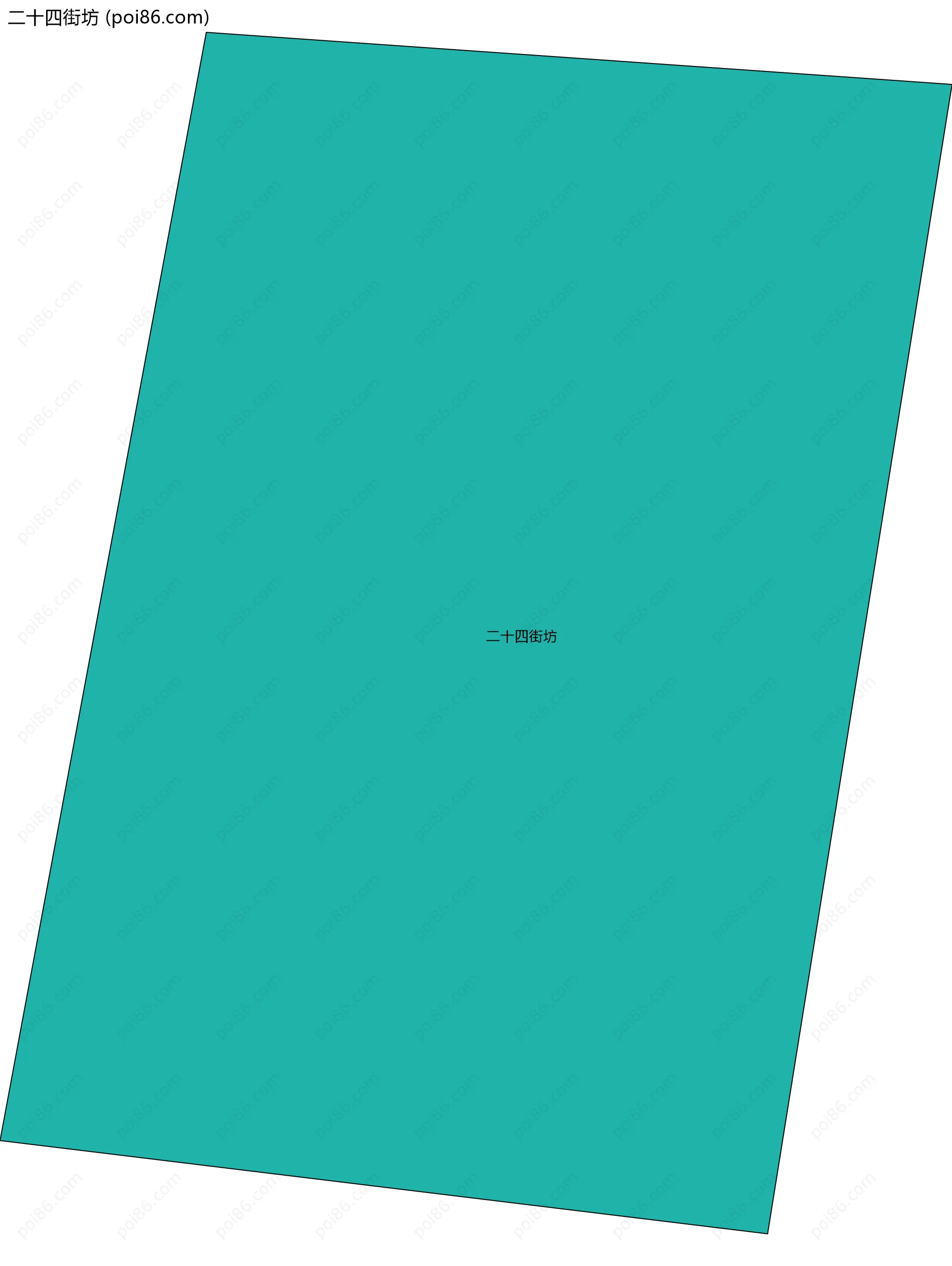 二十四街坊边界地图