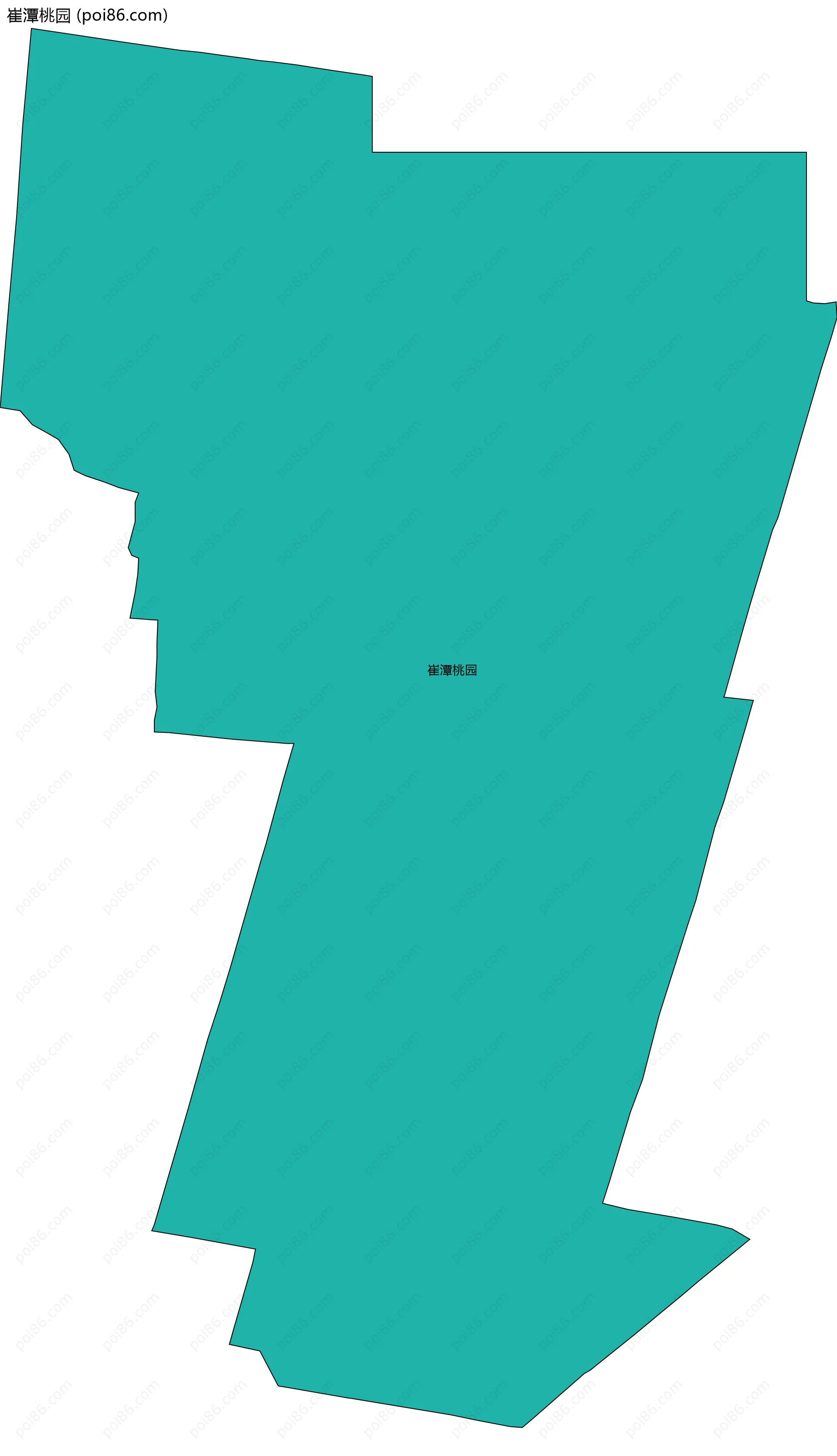 崔潭桃园边界地图