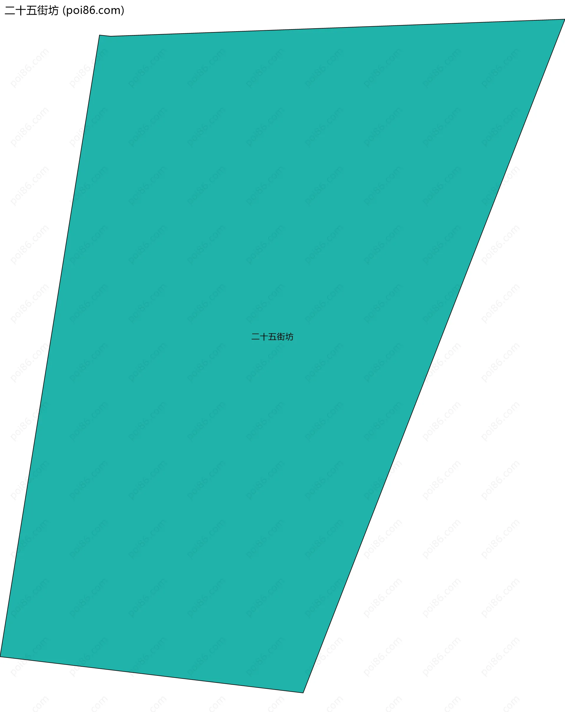 二十五街坊边界地图