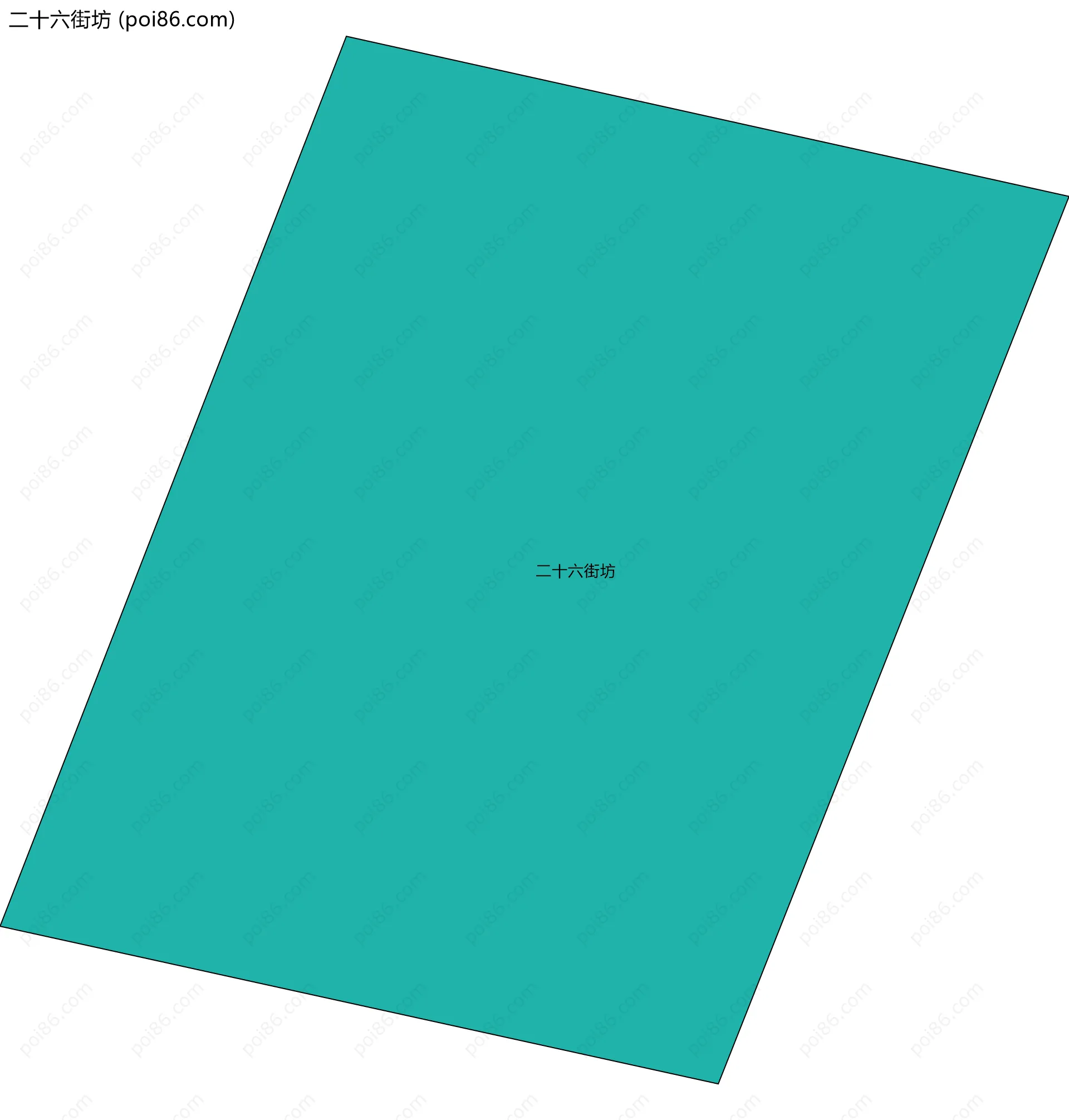 二十六街坊边界地图