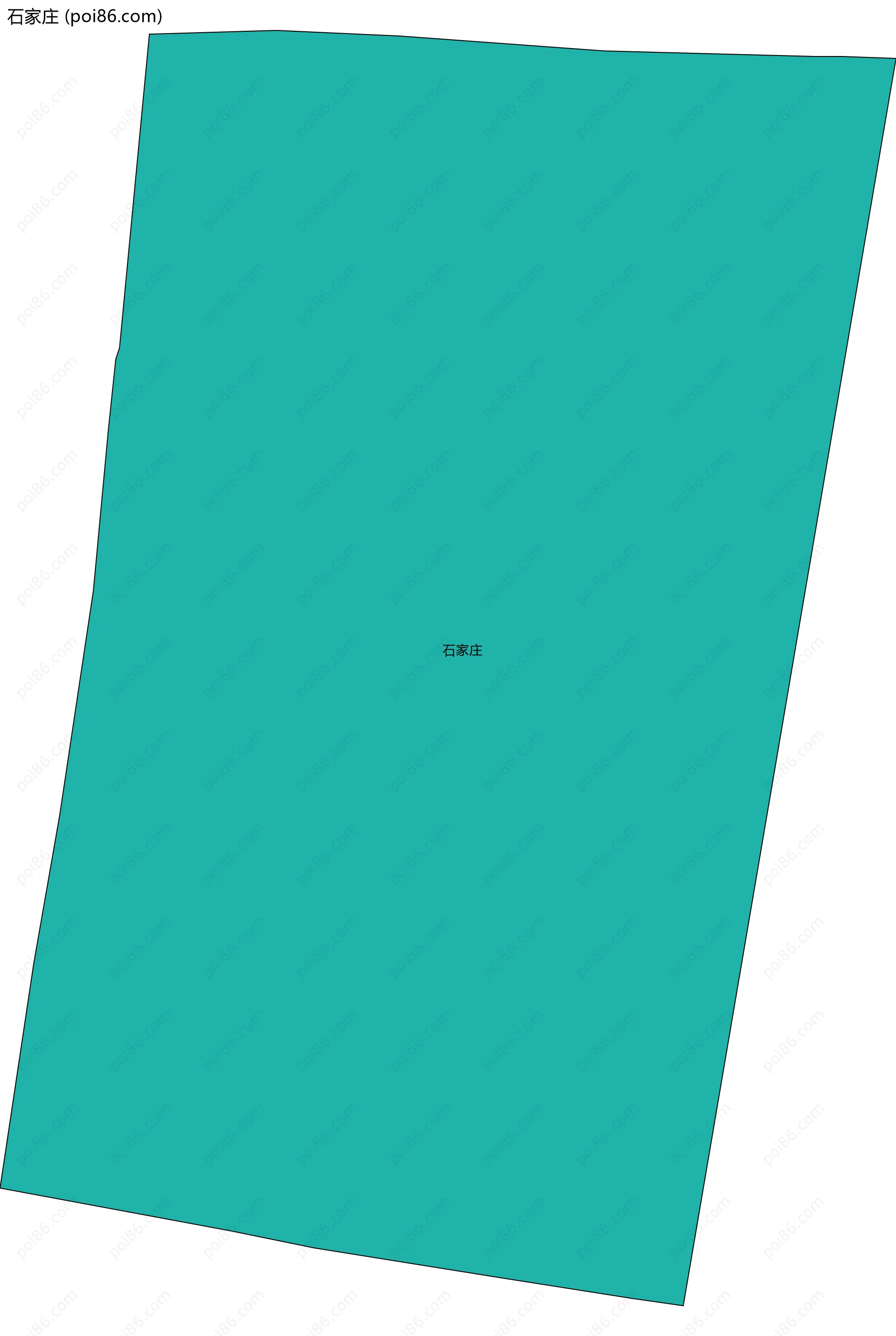 石家庄边界地图